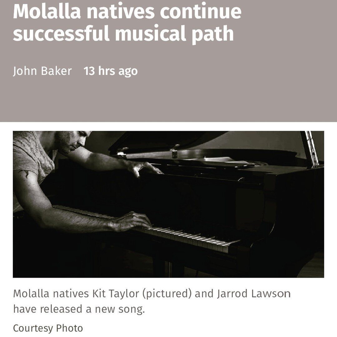 Thanks to the Molalla Pioneer for the shoutout! Links to the song in the article, as well as a nice little write-up on Jarrod &amp; @bobstarksound. Link to the article in bio. #songwriter #pianist #portland #nashville #singer #talent #ripdad #tribute