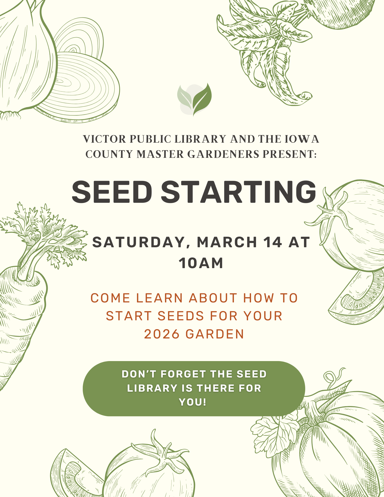Seed Starting with the Iowa County Master Gardeners