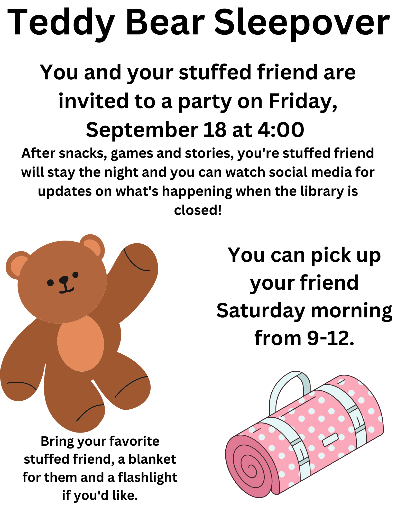 Teddy Bear Sleepover