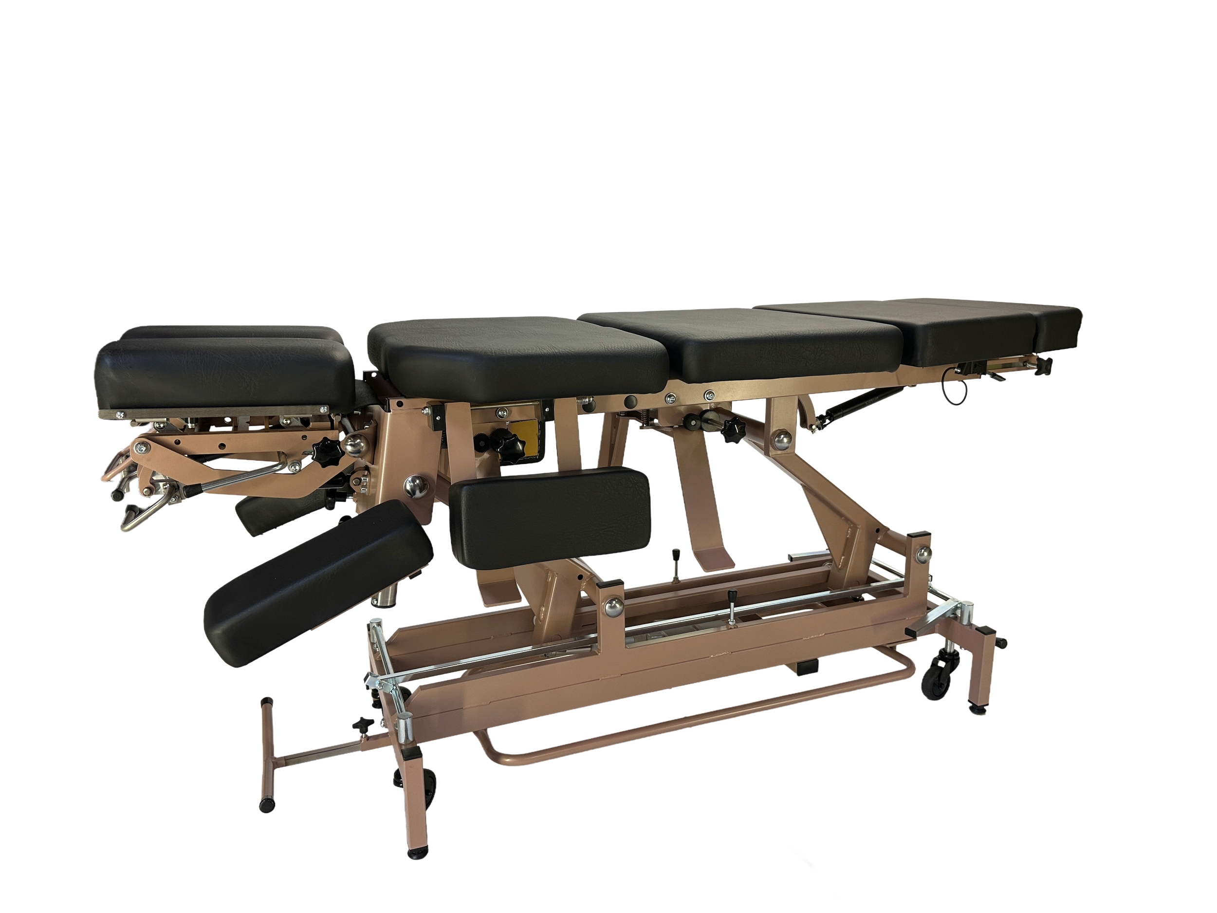 ChiroSeries 1.3B (black upholstery, rose gold frame).png