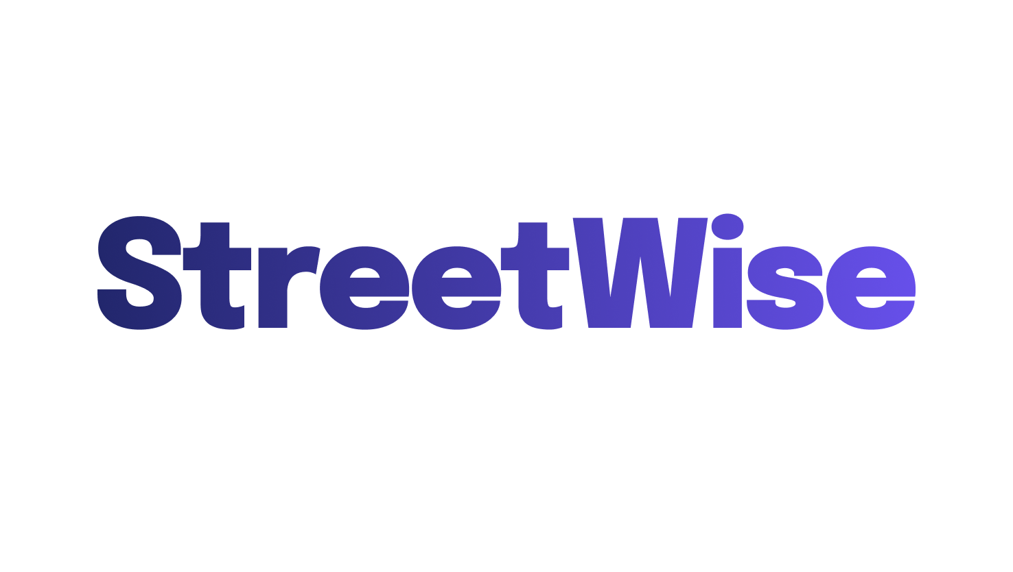 StreetWise logo in purple text on a white background