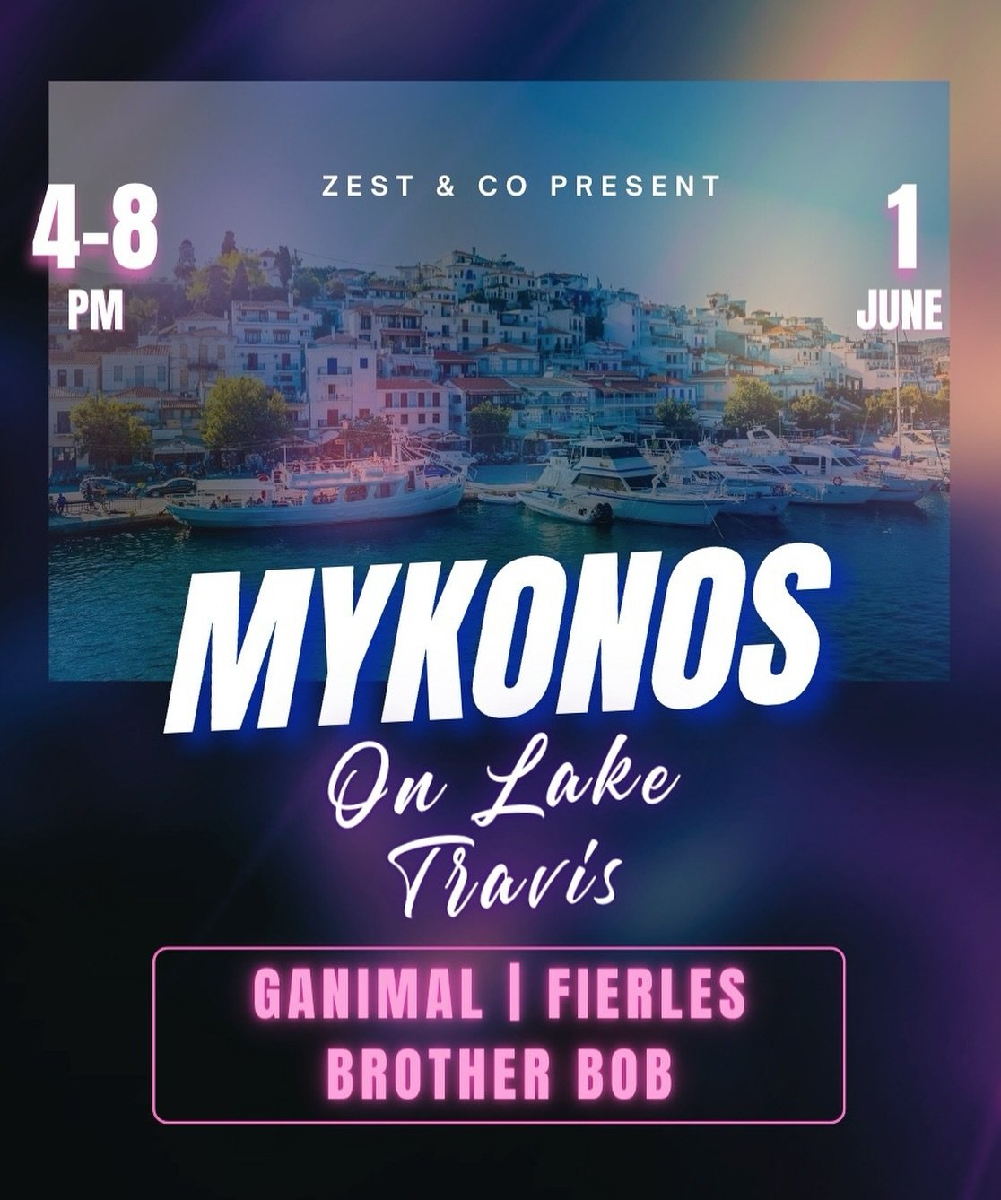 🚨Epic Boat Day Incoming🚨

We&rsquo;re kicking off summer hot &amp; heavy with a Mykonos themed barge.

We&rsquo;re talkin all white get ups, sexy sophistication and great summer house music.

There will be pre-barge party to get the vibes high befo