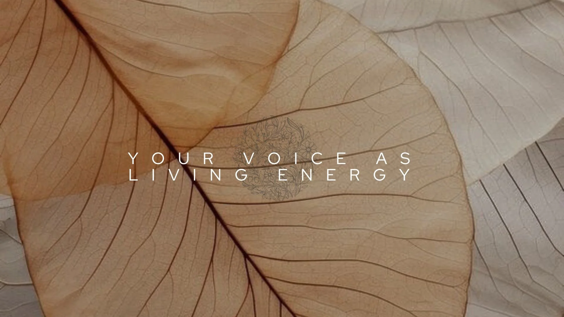 ❖⟐Your Voice as Living Energy: Remembering, Not Repairing
