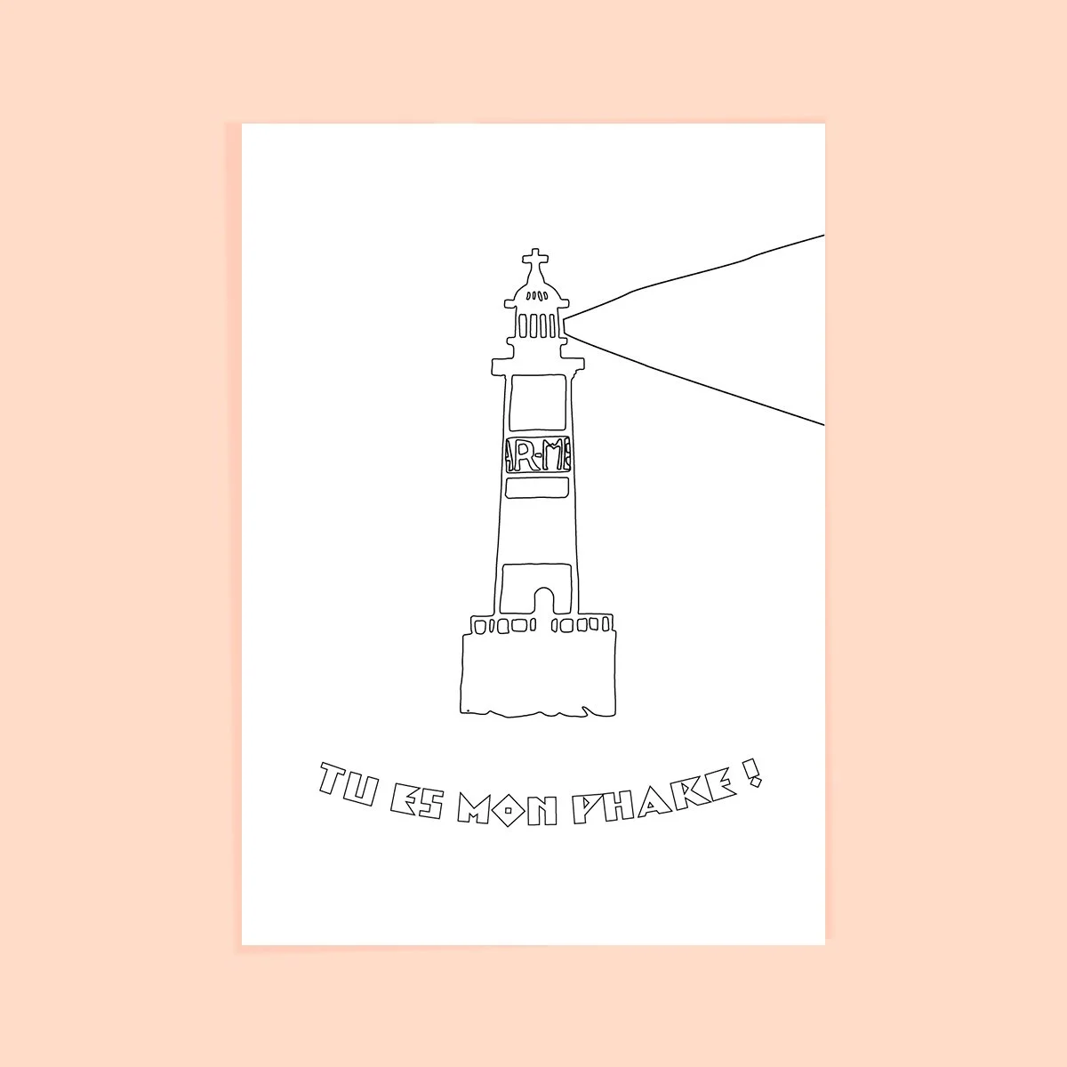 Carte postale à colorier "armen"