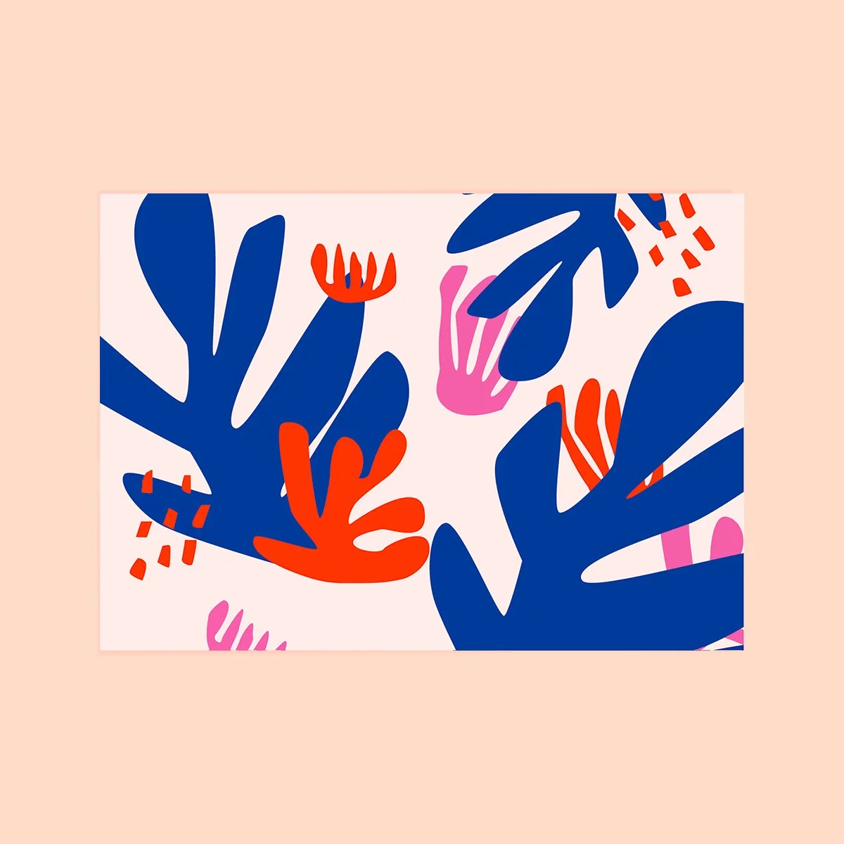 Carte postale algues "Matisse"