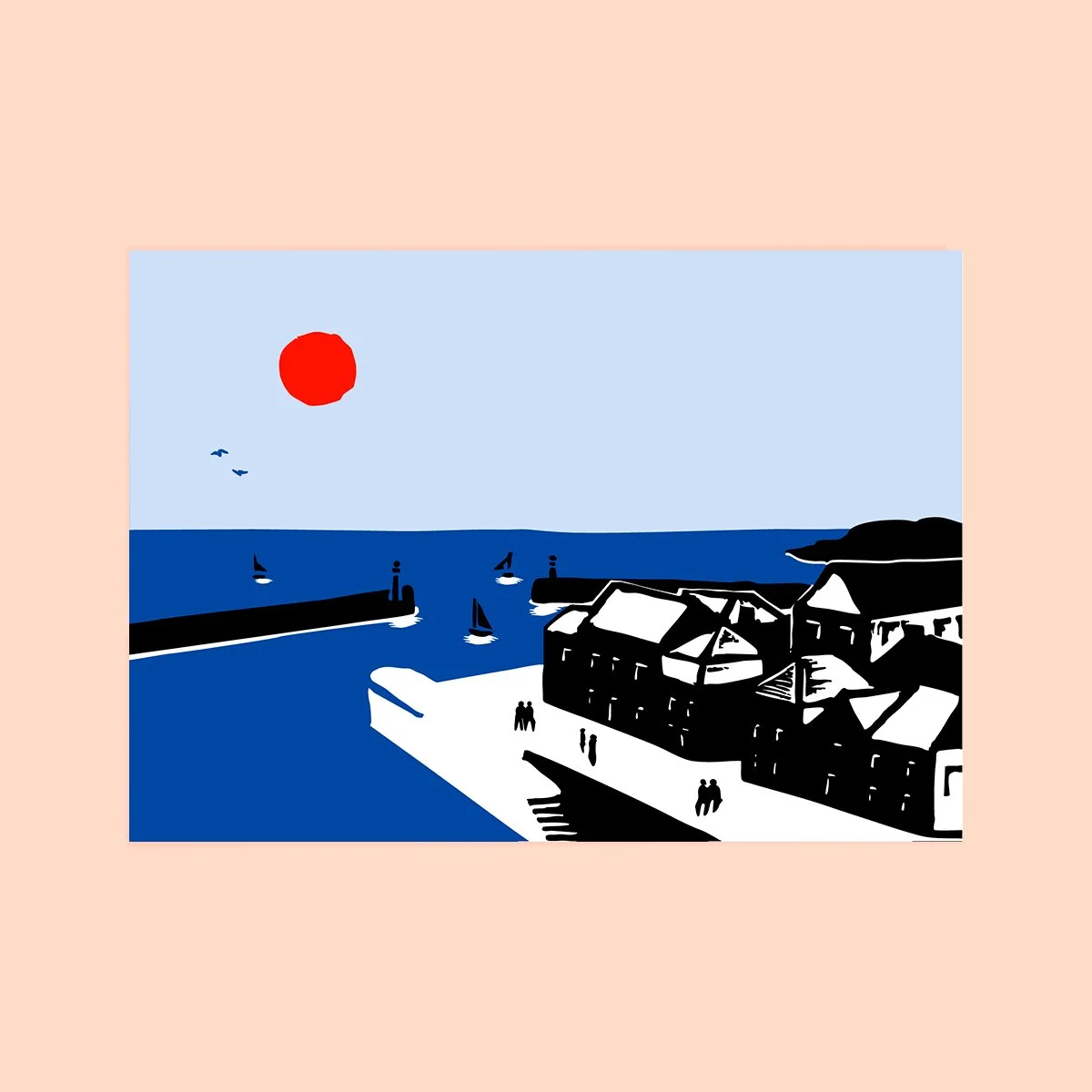 Carte postale port breton