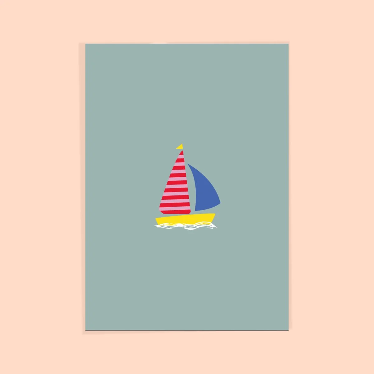 Carte postale voilier