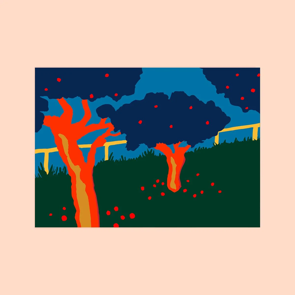 Carte postale verger