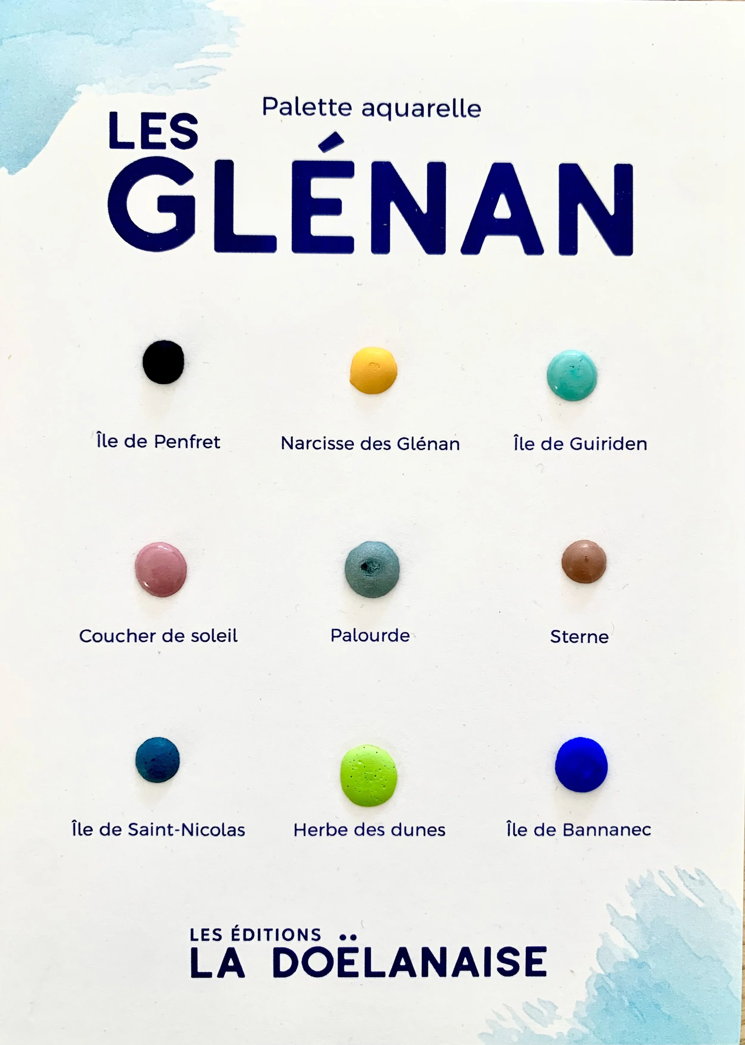 Palette aquarelle Les Glénan