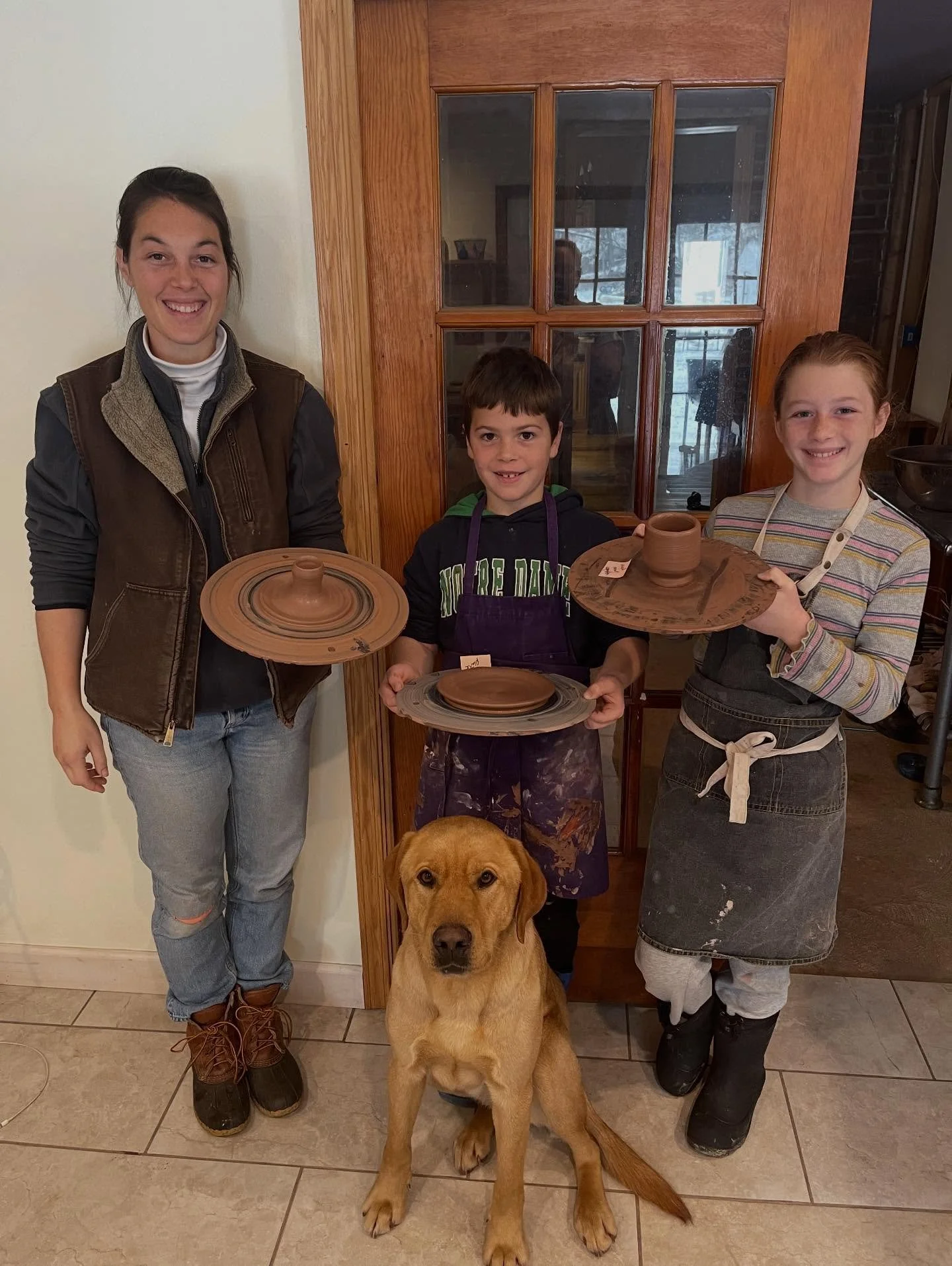 It always amazes me how quickly children pick up throwing at the wheel. It is such a pleasure to watch and see them react to the clay. 

And Gus is just such a main character vibe. ❤️

#stoneborn #stonebornpottery #potterystudio #potteryclass #studio
