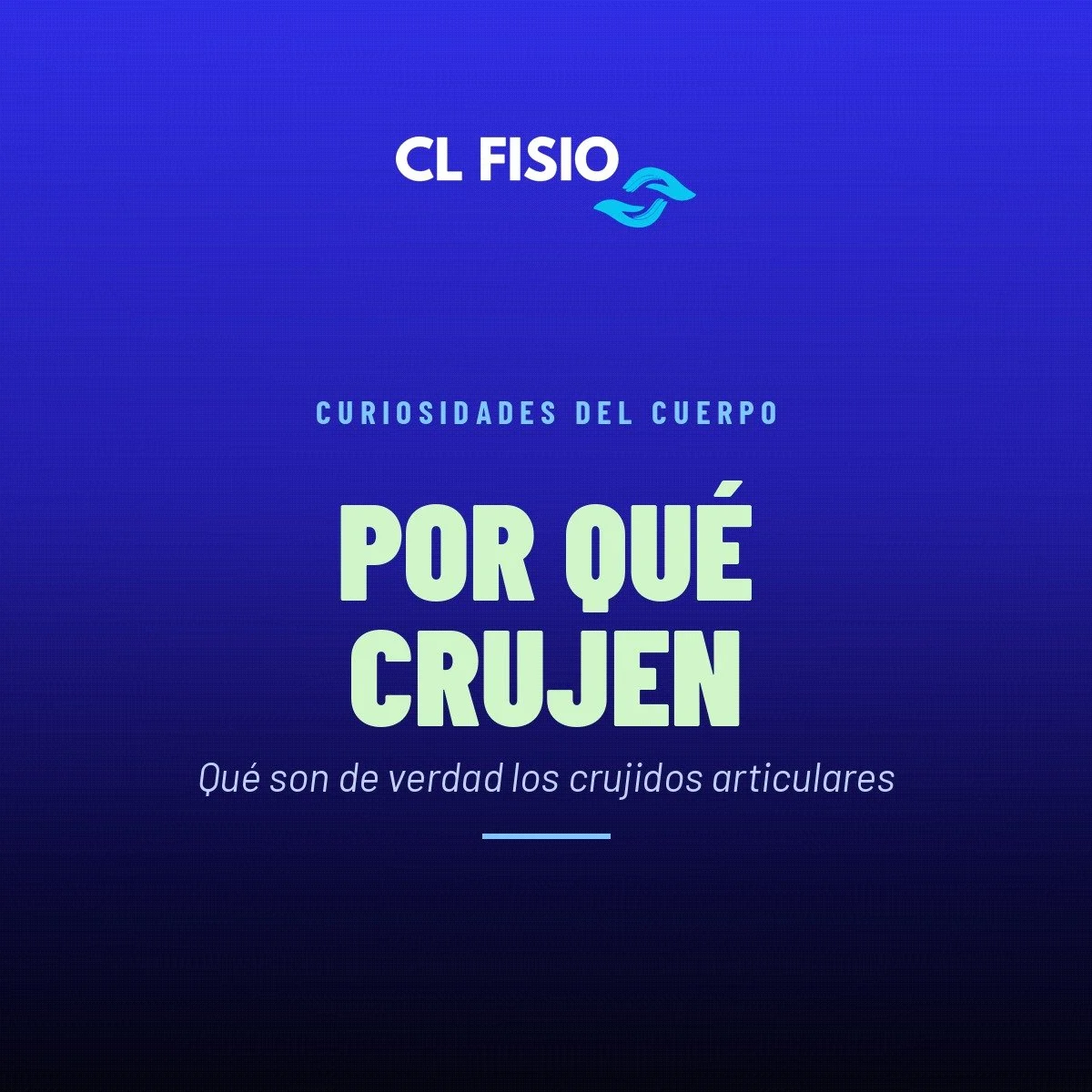 &nbsp;Por qué crujen las articulaciones (y cuándo preocuparte)