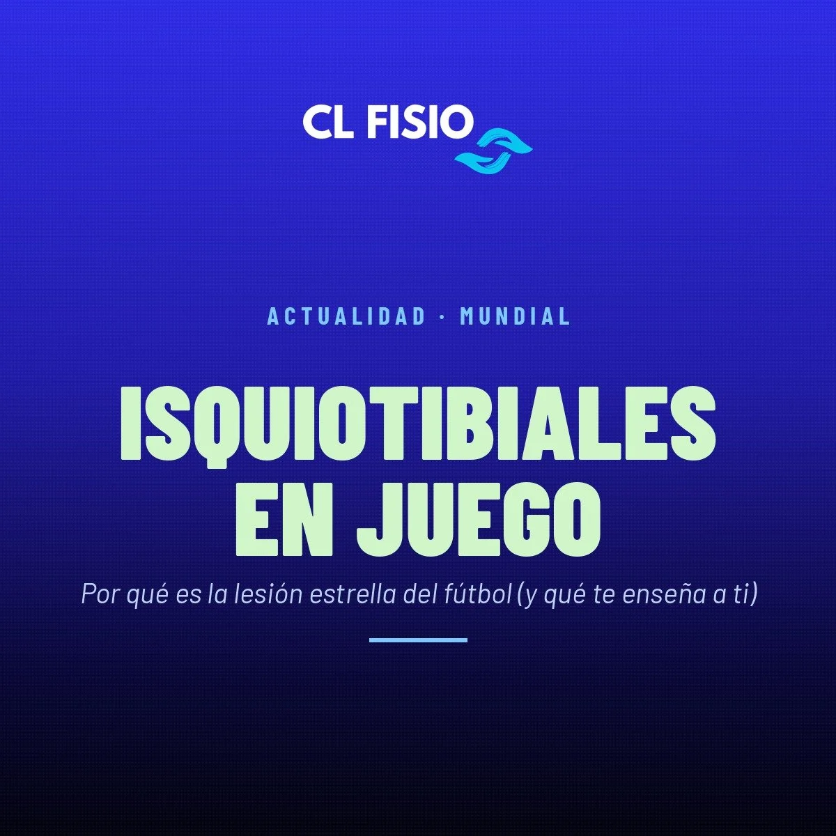 Lesión de isquiotibiales: por qué es la estrella del Mundial (y qué te enseña a ti)
