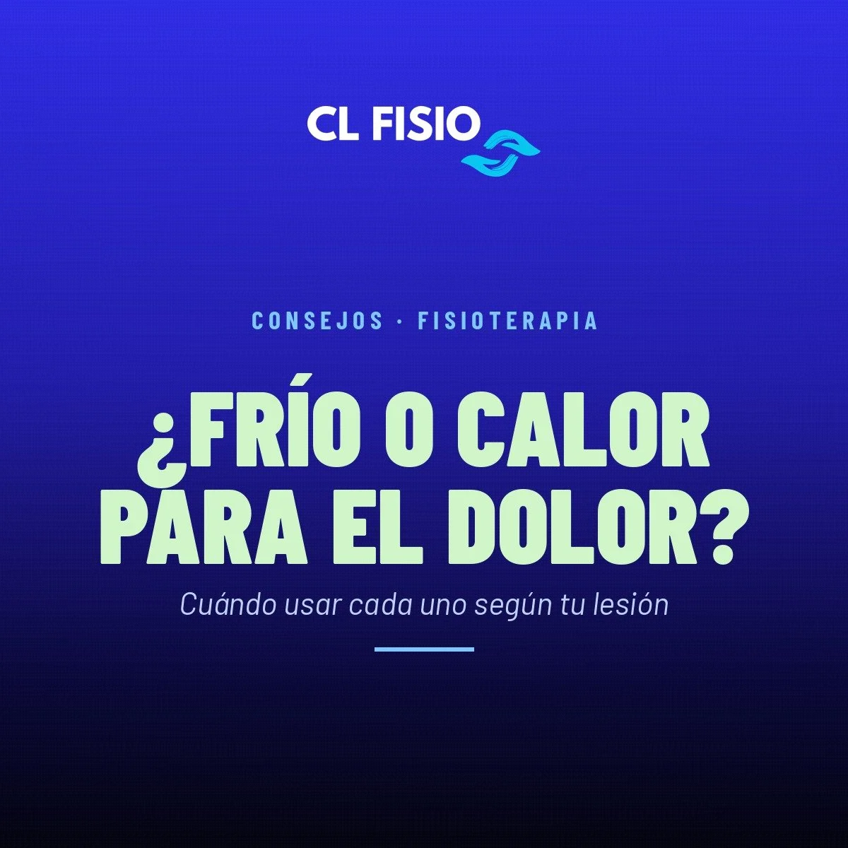 ¿Frío o calor para el dolor? La guía definitiva del fisio