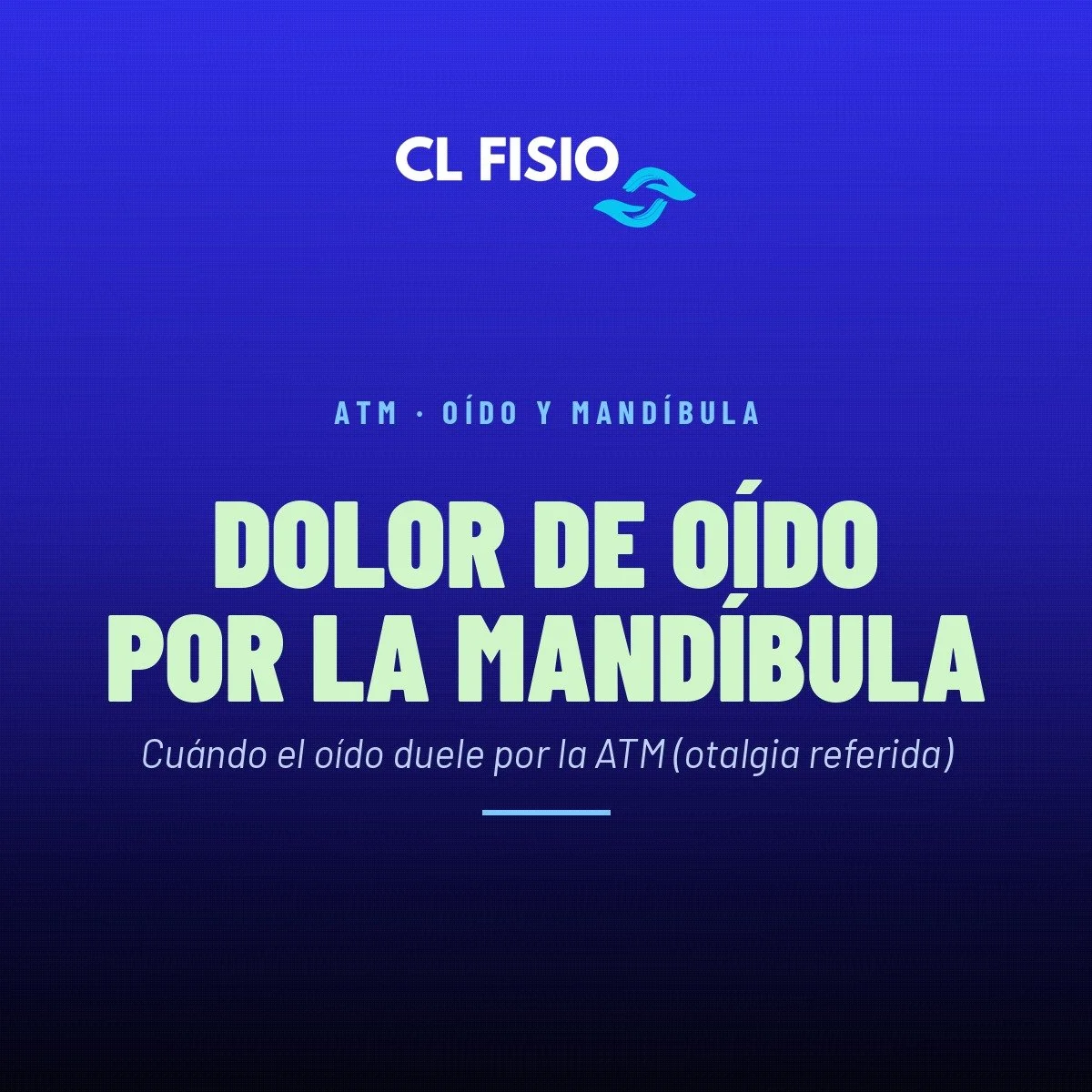 Dolor de oído por la mandíbula: cuándo es la ATM