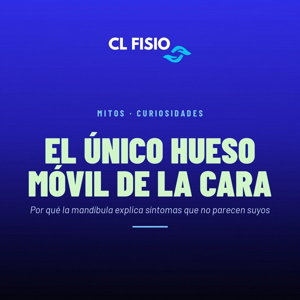 La mandíbula: el único hueso móvil de la cara