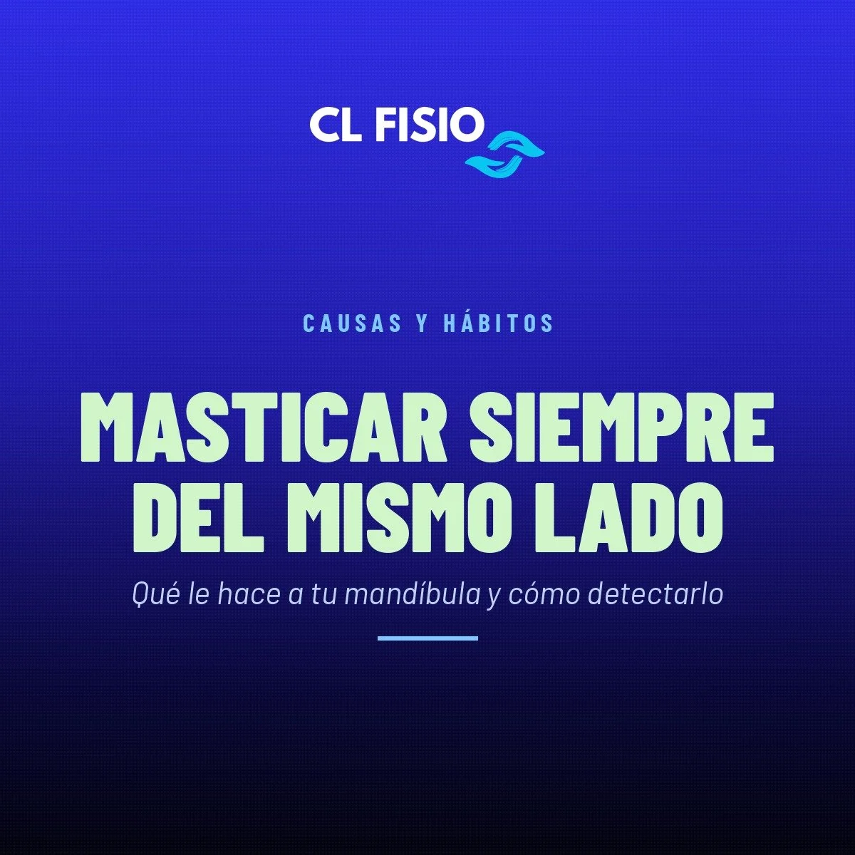 Masticar siempre del mismo lado: qué le hace a tu mandíbula