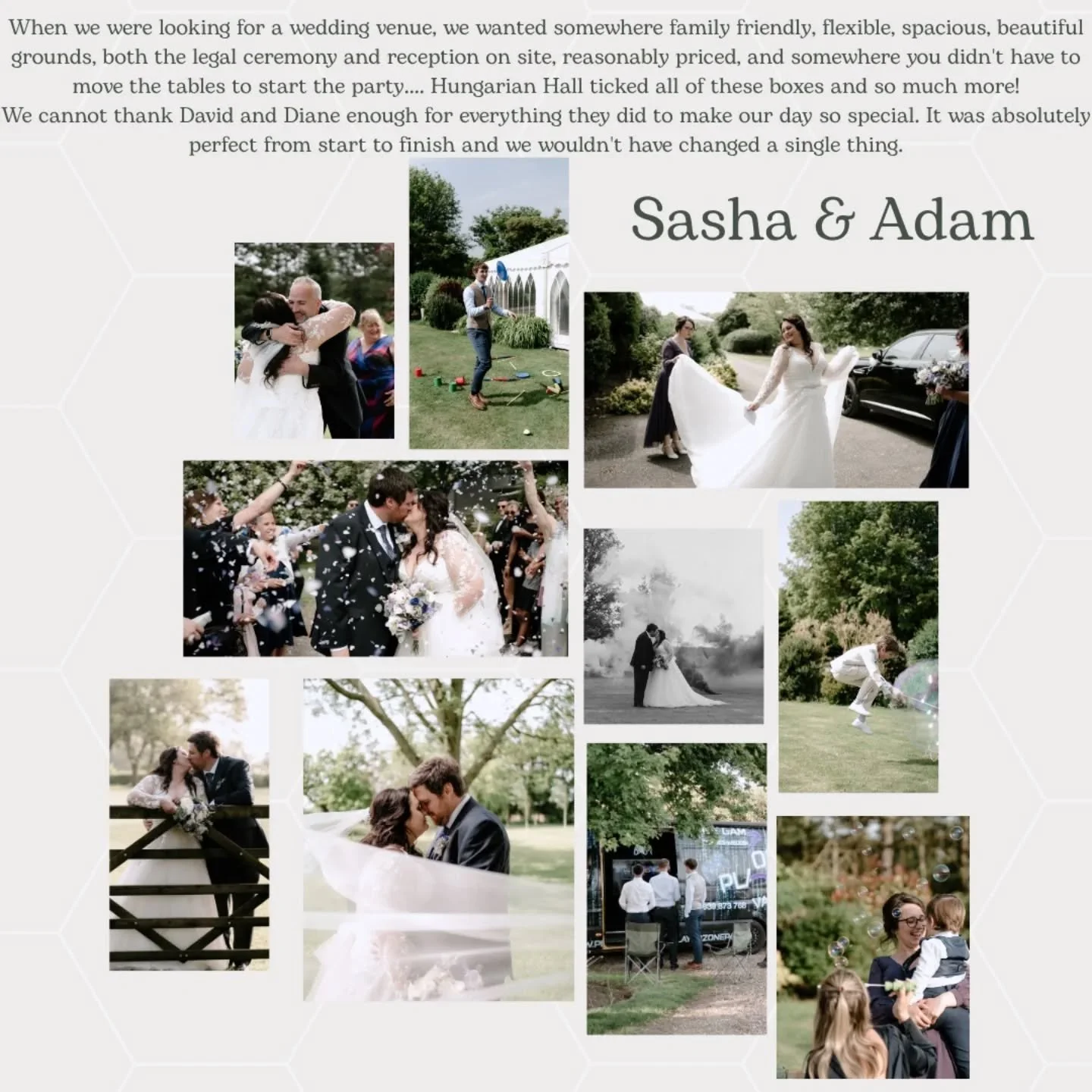 Hungarian Hall Estate is such a charming venue, nestled in the Suffolk countryside with its elegant marquee and scenic gardens. If you've attended a wedding or party there, sharing your experience could not only bring back lovely memories but also en