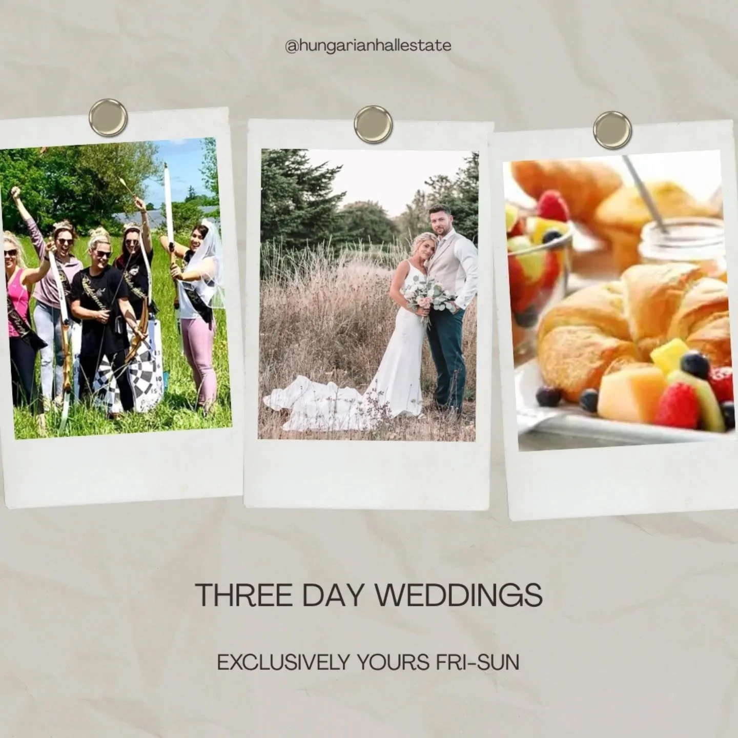 Your Wedding Weekend, Elevated at Hungarian Hall Estate
At Hungarian Hall Estate, your wedding isn’t just a day—it’s a full celebration. With exclusive access from 9am the day before to 1pm the day after, you have the time and spac