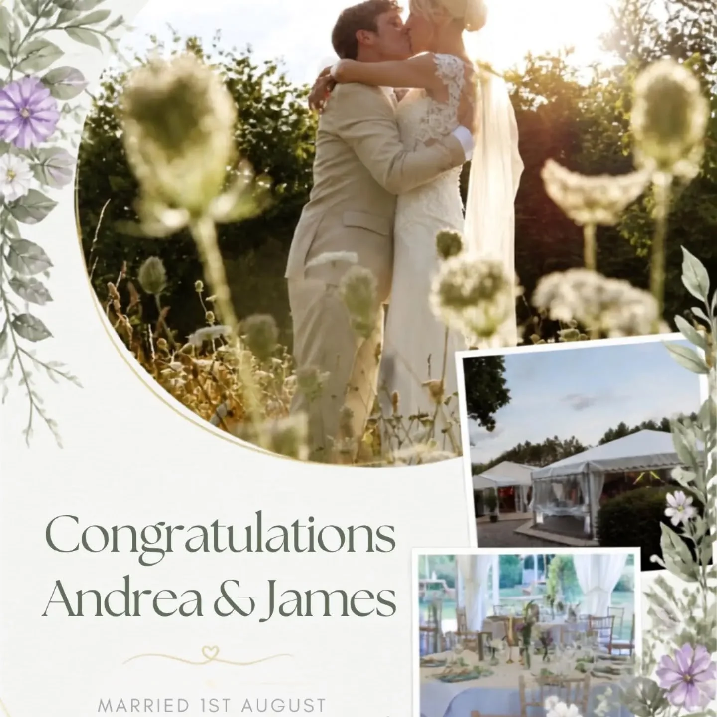 ✨&nbsp;Congratulations Andrea &amp; James!&nbsp;✨

What a gorgeous summer wedding!&nbsp;🤍

After saying &ldquo;I do&rdquo; at St Mary&rsquo;s Church in Martlesham, Andrea &amp; James joined us at Hungarian Hall for a beautiful, relaxed reception fil