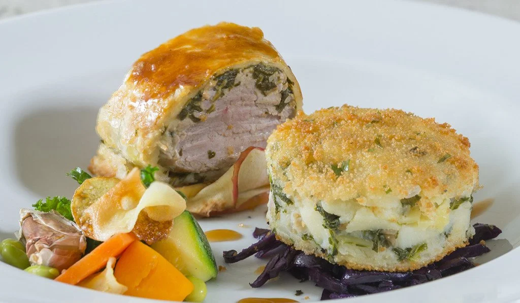 A plate of high quality food