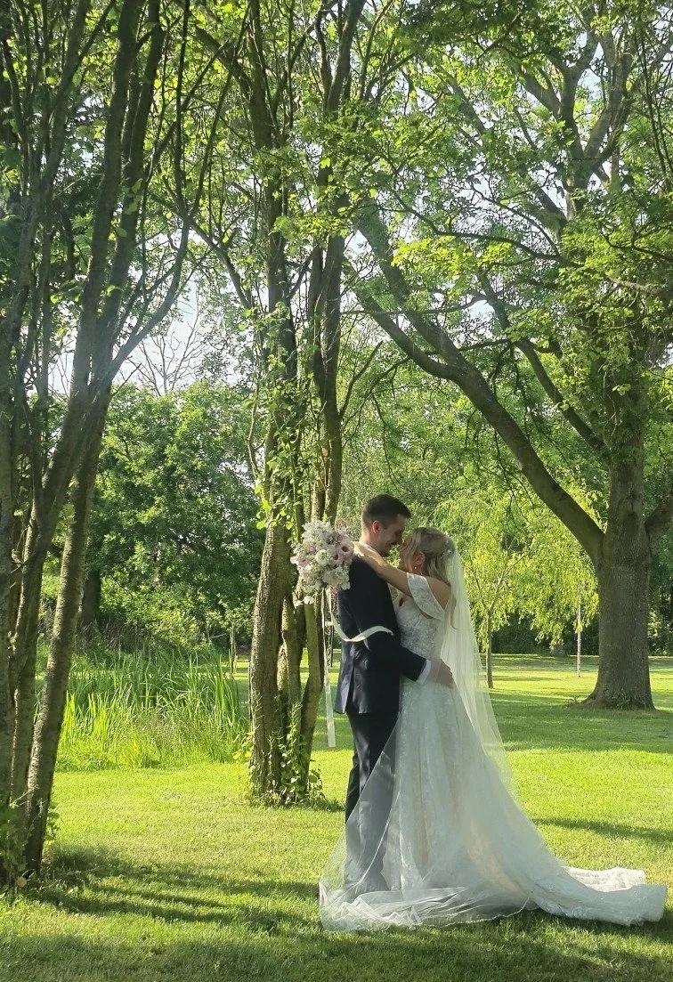 Charlotte & Matthew by the pond