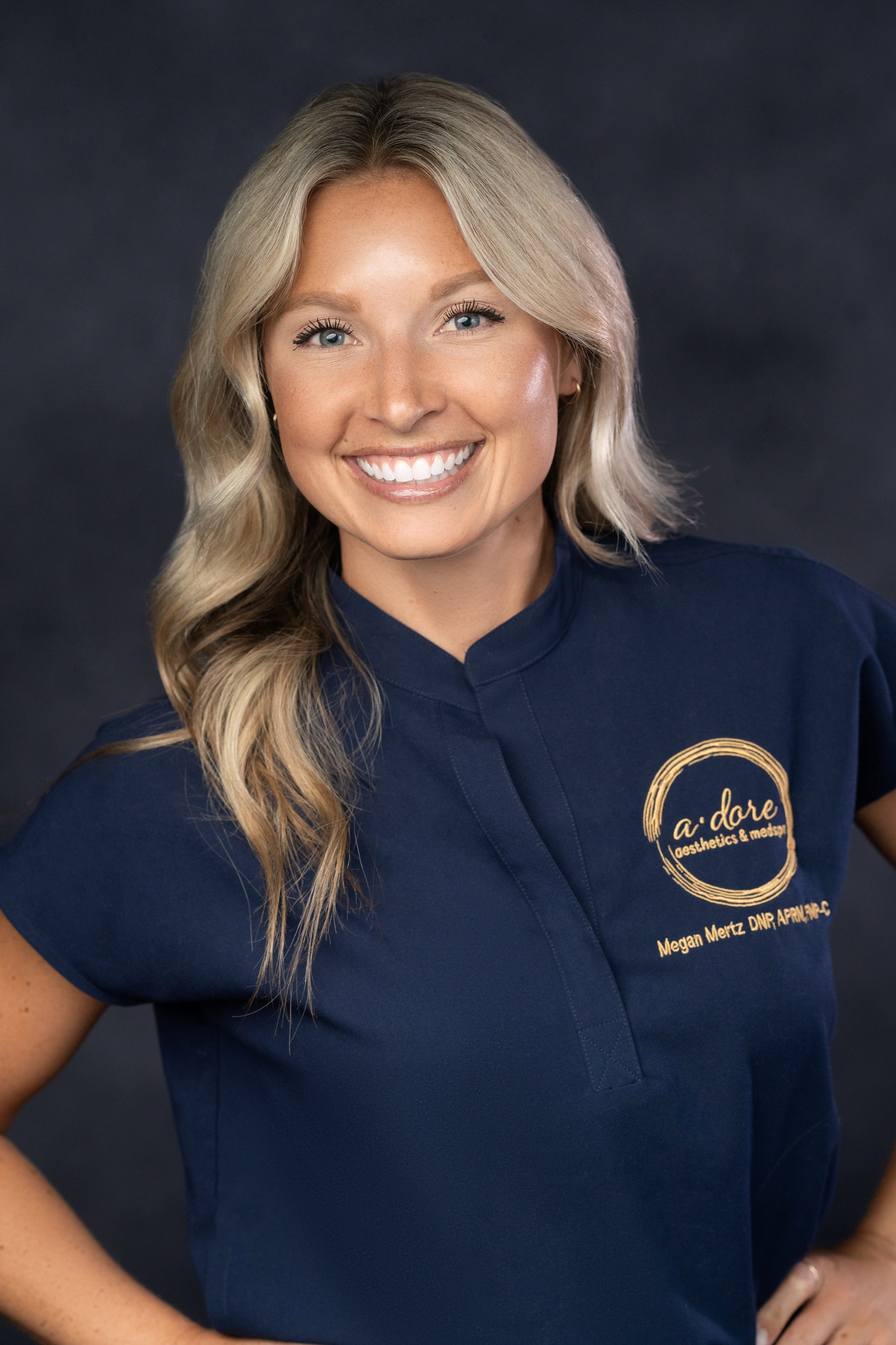 Megan Mertz DNP, APRN, FNP-C, aesthetic and wellness provider at a.dore aesthetics & medspa