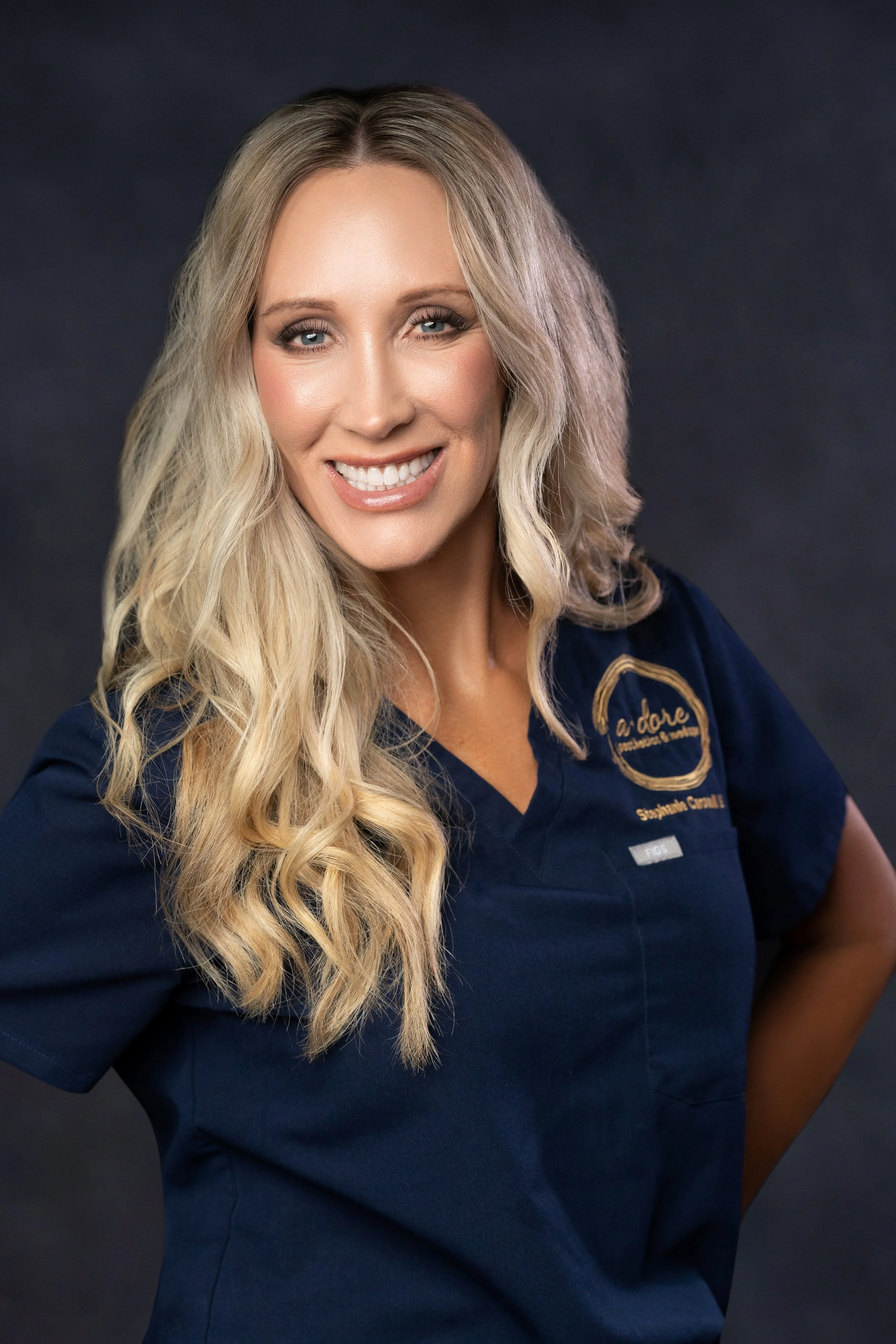 Stephanie Caroselli licensed esthetician at a.dore aesthetics & medspa providing skincare treatments, facials, and services
