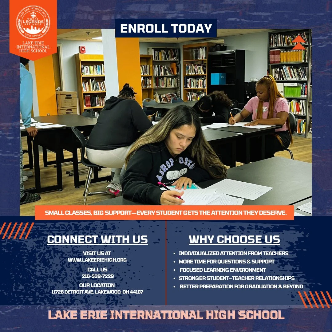 π©‍π«β¨ Small classes, big support — at Lake Erie, every student gets the attention they deserve. From individualized teacher support to stronger relationships and focused learning, we’re here to help students succeed in school and bey