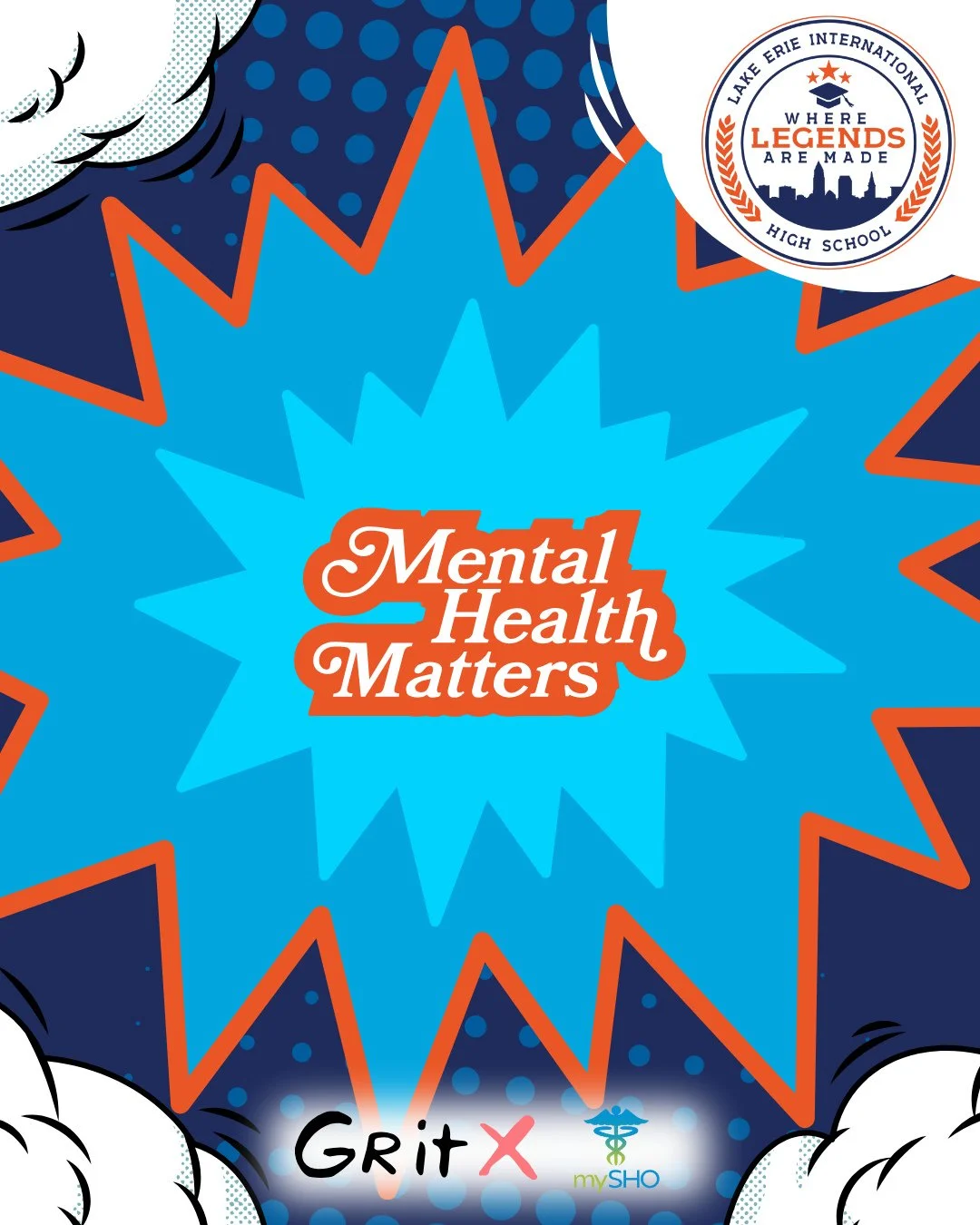 🧠💬 At Lake Erie International High School, we believe mental health matters just as much as academics. That’s why we’ve partnered with MySHO to bring our students and families 24/7 access to mental health support—anytime, anywhere