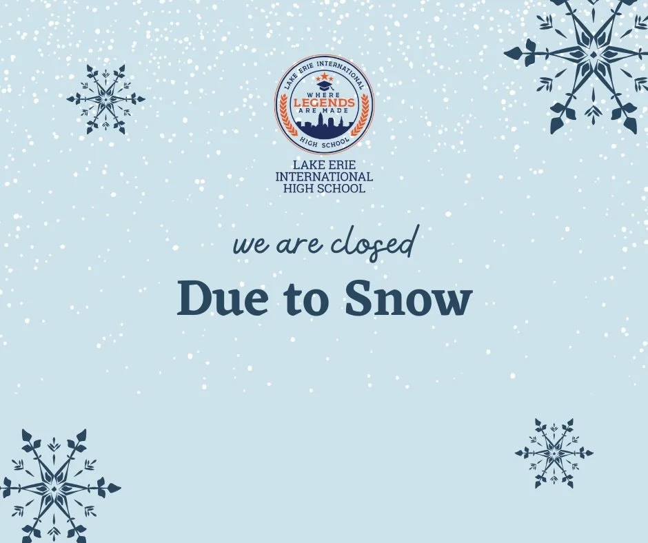 LEIHS! We are closed due to inclement weather conditions. Stay safe and stay warm!