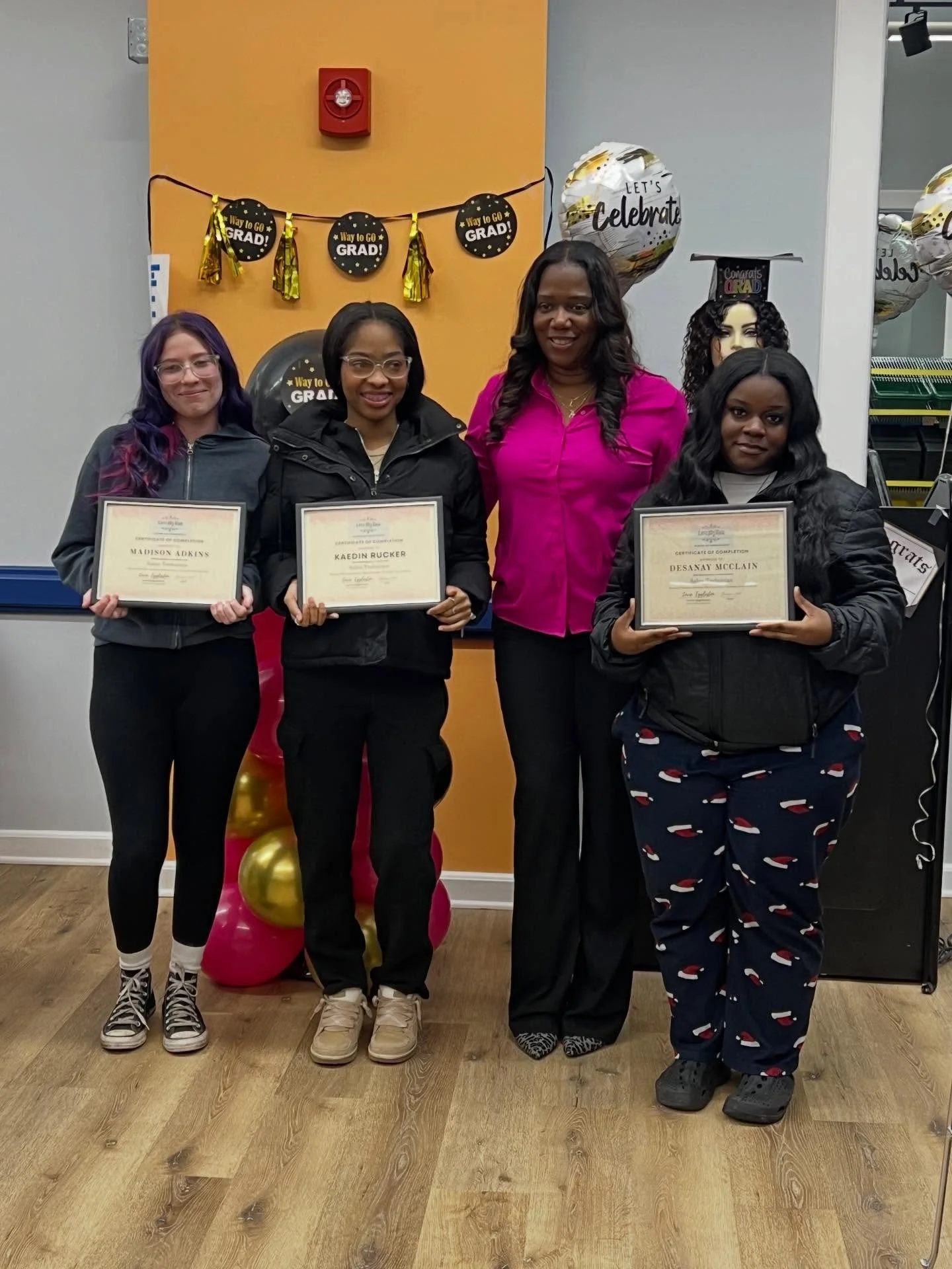 We are so proud of our Legends! Four of our students have completed the Cosmetology Program and are on their way to careers in the beauty industry as certified professionals! #LEIHS #BeLegendary