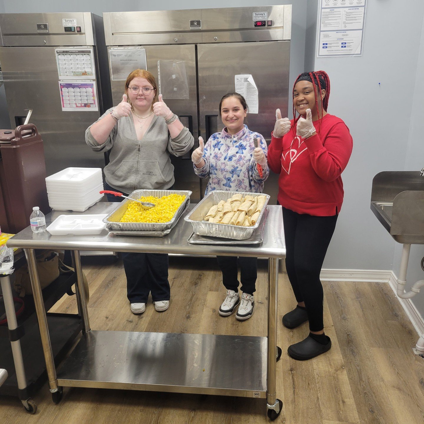 LEIH students putting teamwork and creativity into action in the kitchen!⁠
⁠
#LEIH #StudentSuccess