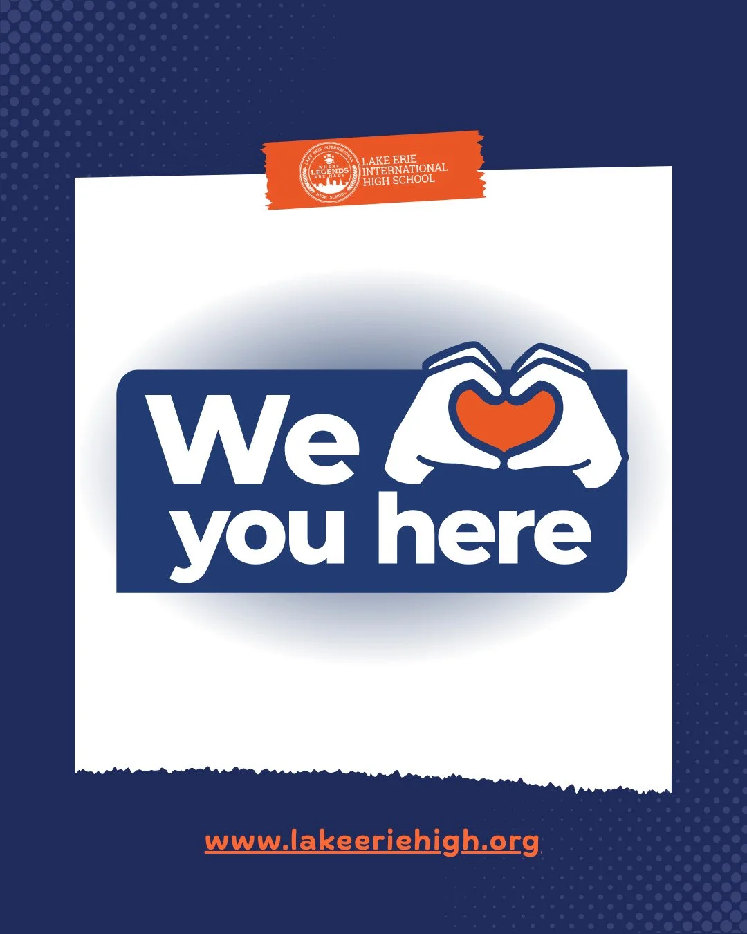 At LEIHS, you&rsquo;re more than a student&mdash;you&rsquo;re family. 💙⁠
We see you, we support you, and we&rsquo;re here for you every step of the way.⁠
Because here&hellip; we love you.