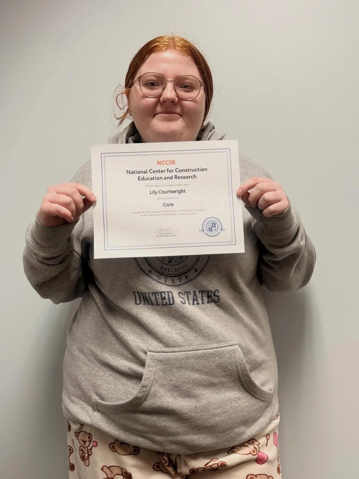 Introducing&hellip;Lily Courtwright! Lily is our first female participant to complete the Construction Pathway Program! We need more women in the trade sector and Lily has positioned herself to be in high demand. Congratulations!