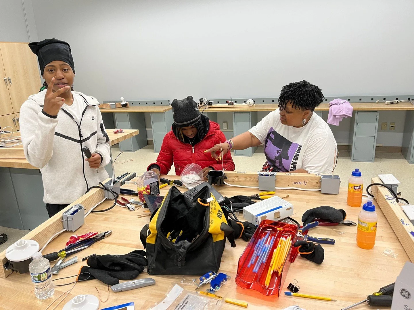 Hands-on learning, real-world skills, and future careers in the making 🔨⚡⁠
⁠
Our LEIHS students had the opportunity to work alongside MS Electric, gaining valuable experience in construction and electrical building skills. 👷&zwj;♂️🏗️⁠
⁠
Thank you 