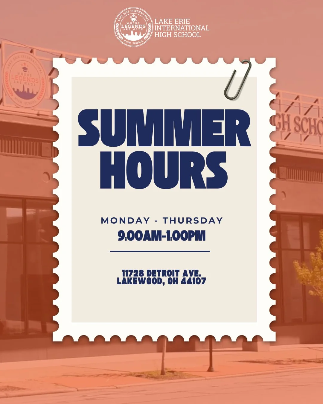 📚 Summer Hours are here!⁠
Our office is open Monday&ndash;Thursday from 9:00 AM&ndash;1:00 PM. Stop by for enrollment assistance, questions, and support. We look forward to seeing you this summer! ☀️
