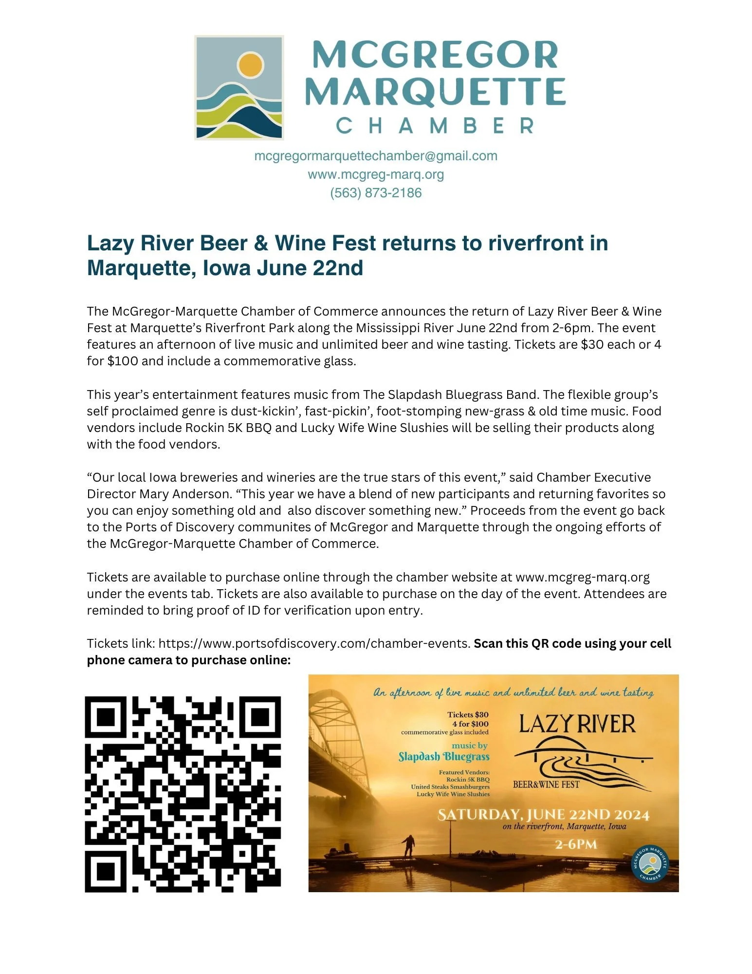 Lazy River Beer &amp; Wine Fest Info