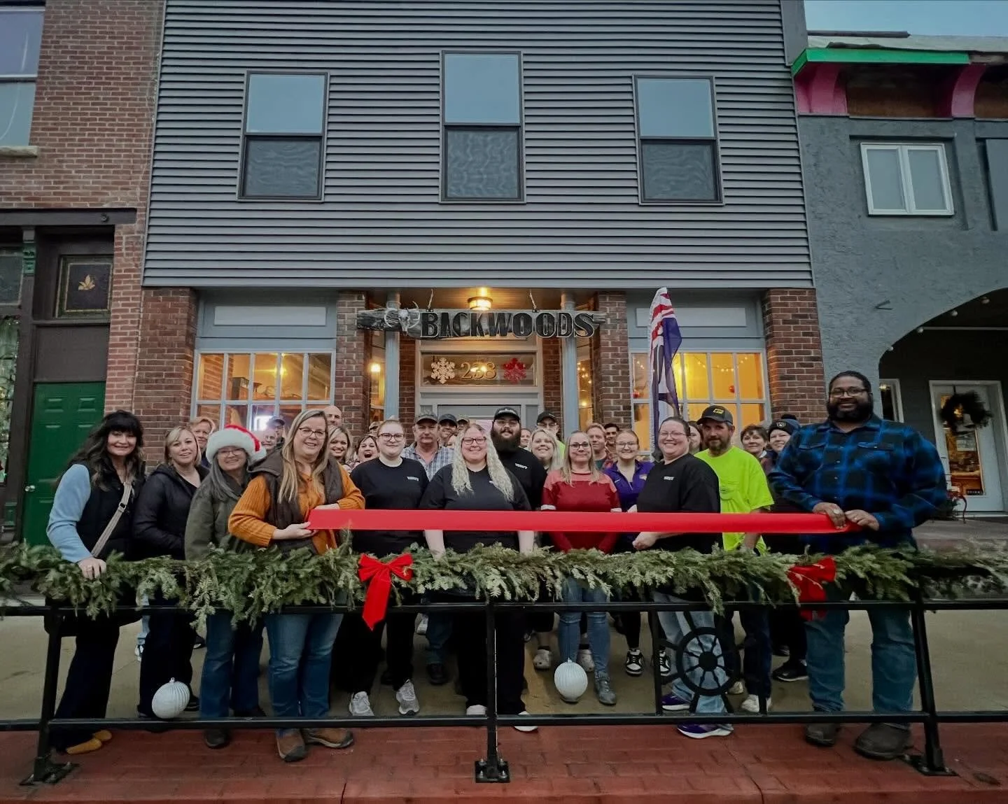 On Friday, representatives of the McGregor-Marquette Chamber of Commerce and city of McGregor, along with other community members, joined @backwoods_bar_and_grill to celebrate the grand opening of their new location at 238 Main St. 

❤️ We are so gra