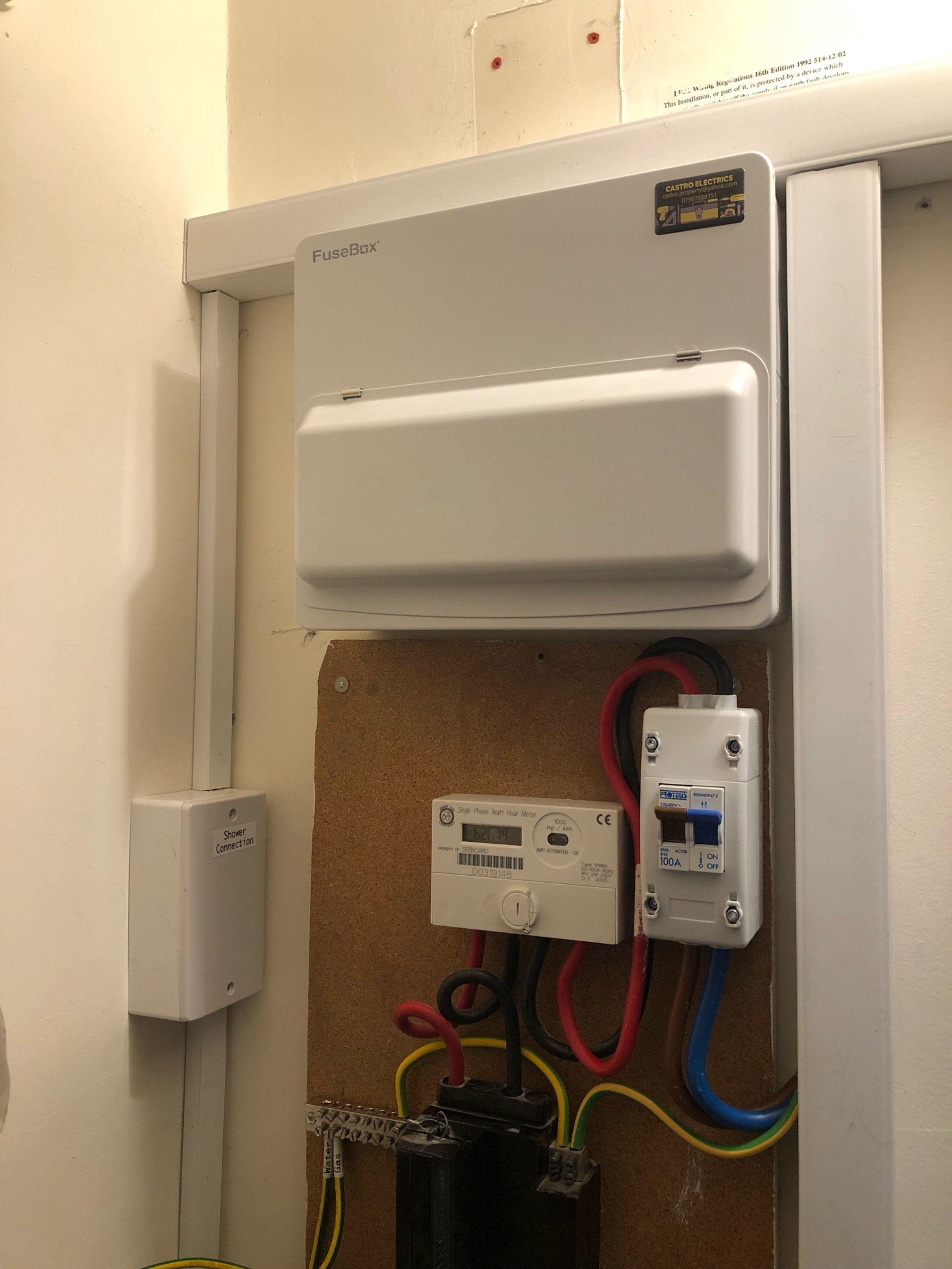 Consumer unit replacement following an EICR Inspection.