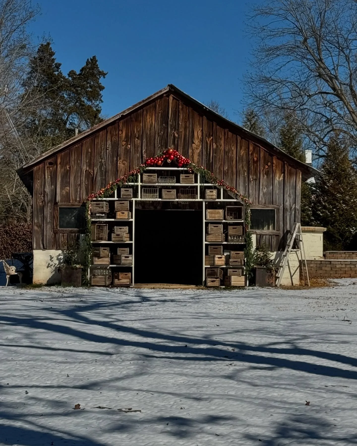 Snow day 2025 at the barn!
&bull;
@haley.browning 
@elizabethb.09 
@itmoutdoors