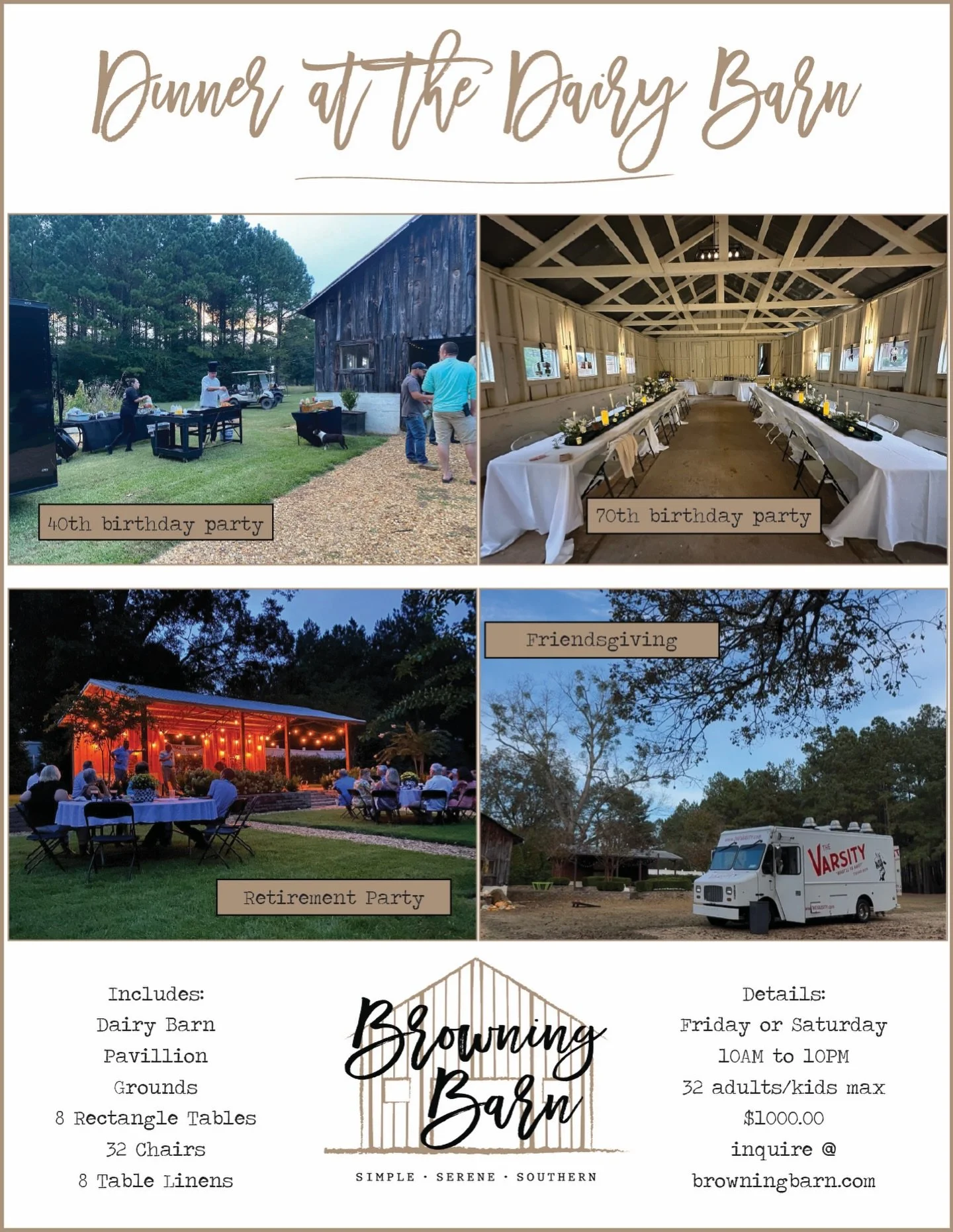 It&rsquo;s never too early to plan a gathering!
&bull;
Will someone you know fall into the &ldquo;Lordy Lordy Looks Who&rsquo;s 40&rdquo; category in 2026?
🎈 
Maybe the retirement of a family member or friend is in the future.
👏🏽 
Perhaps you have