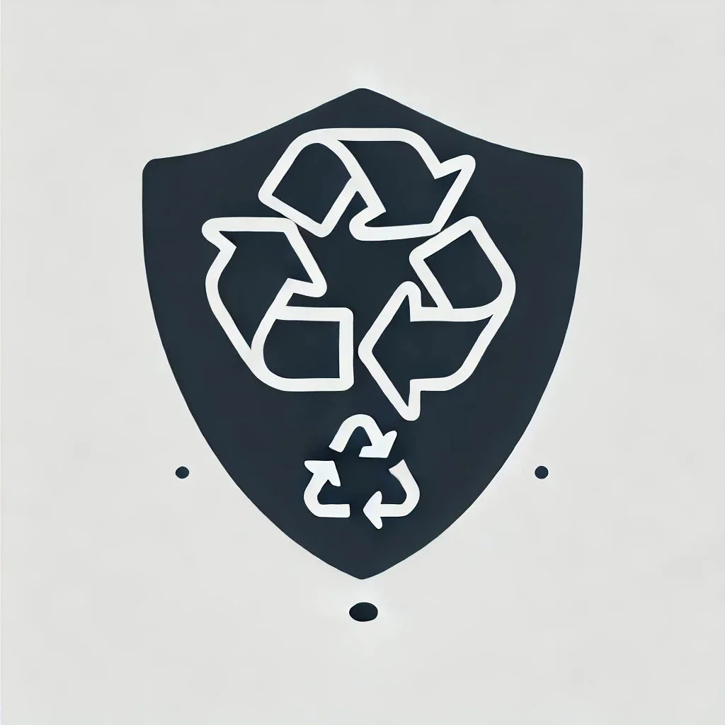 DALLE2024-09-1213.19.15-Asimpleandminimalisticiconofarecyclingsymbolwithashieldrepresentingacertifiedrecyclingprocess.Thedesignshouldbecleanclearand-ezgif.com-webp-to-jpg-converter.jpg
