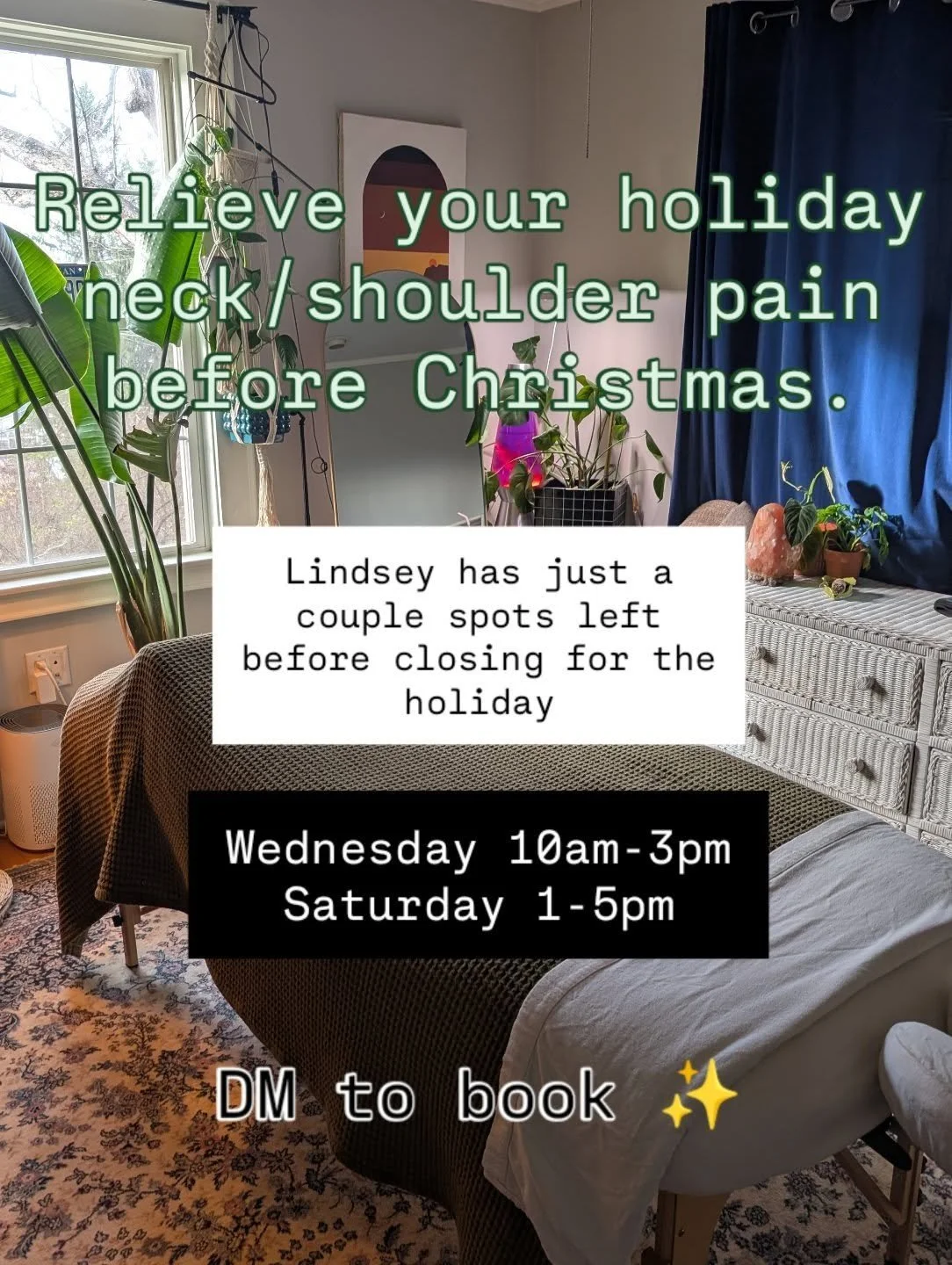 Some spots are not available online, DM to book 🌟

Remember, our pricing already includes tip and add-ons. We don't need any extra stress this time of year ❄️🤍