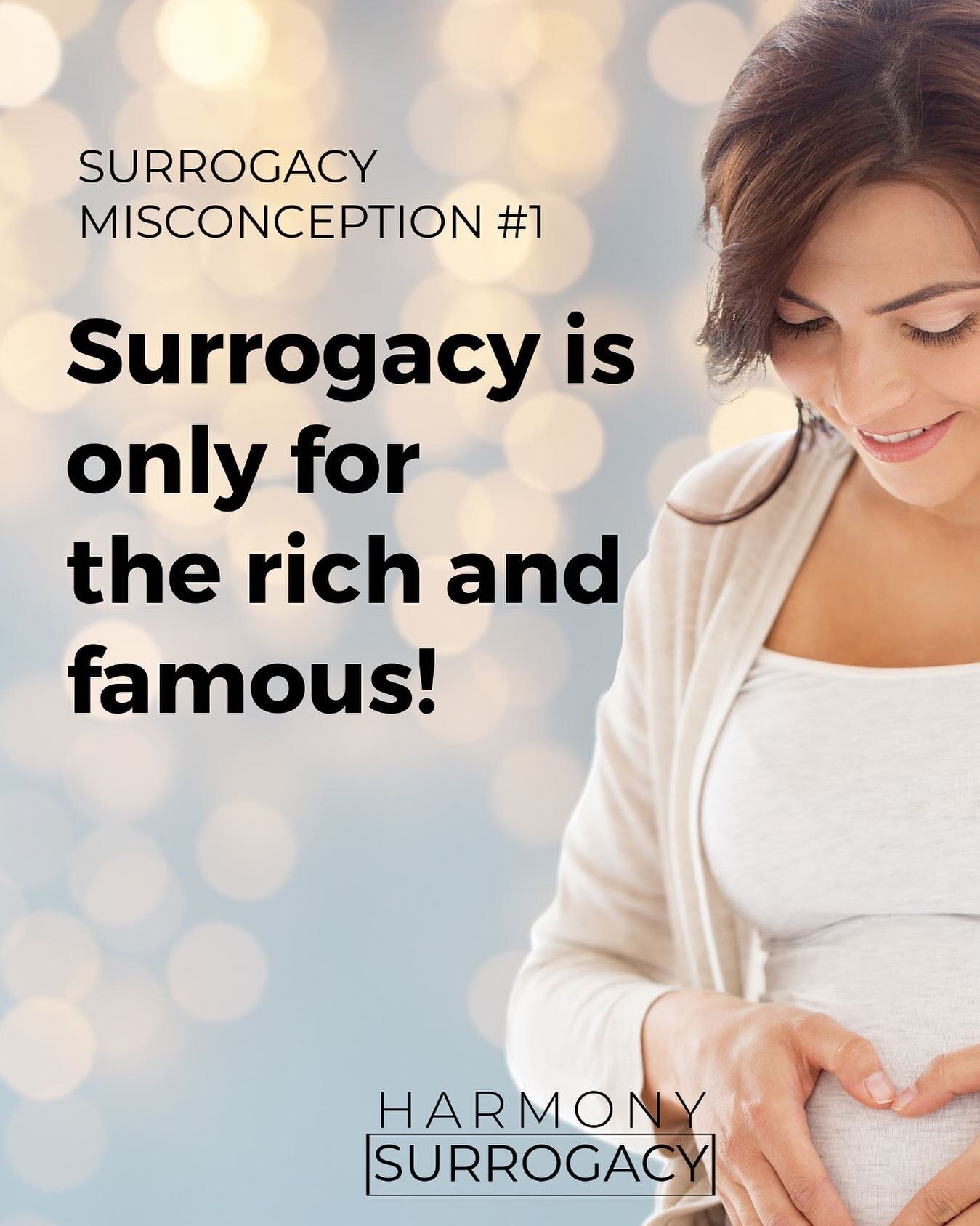 While surrogacy can be expensive, it&rsquo;s not exclusively for celebrities or the very wealthy. There are various financing options and arrangements that can make it more accessible for many people. Click the link in our bio to learn more.