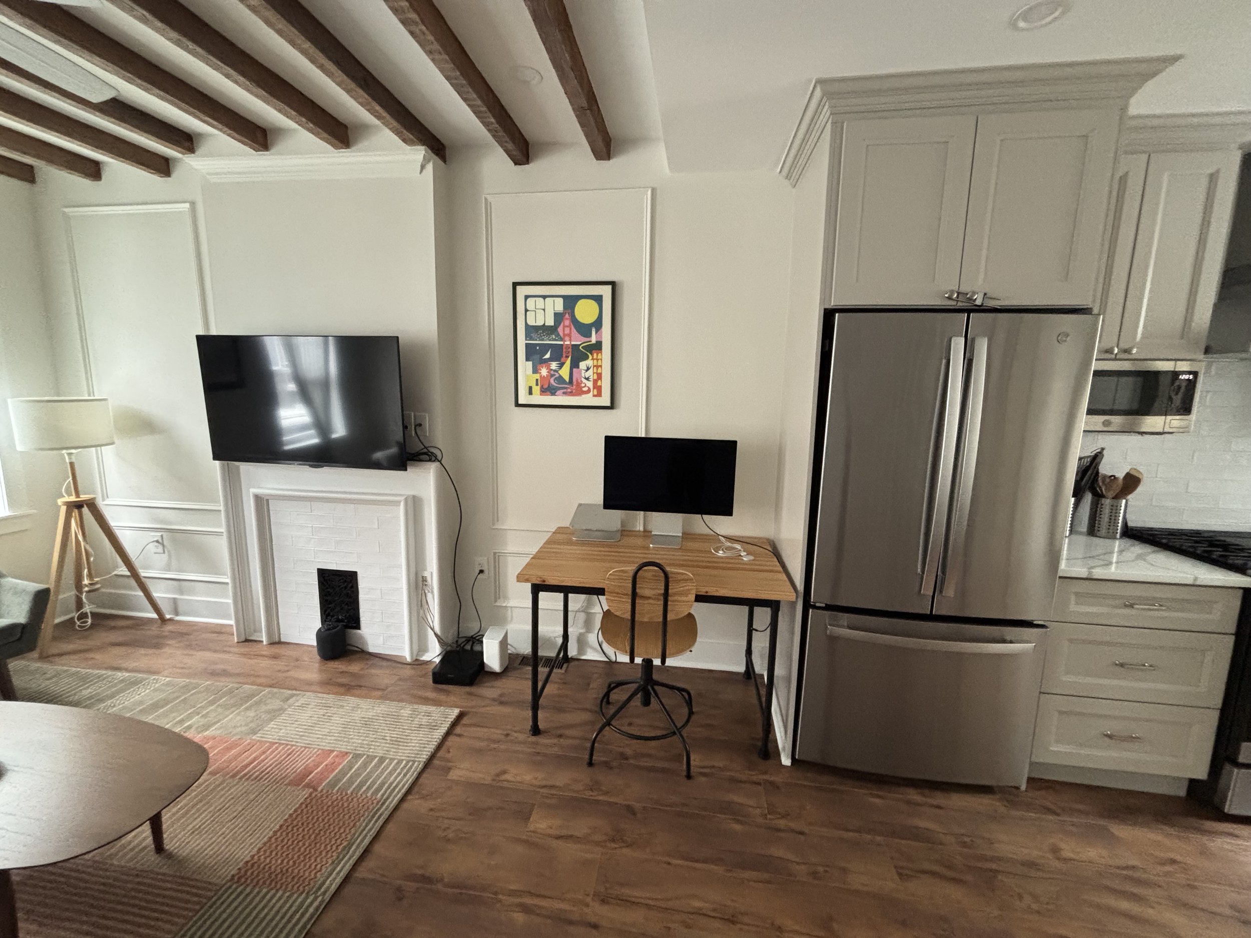 office space in main living area