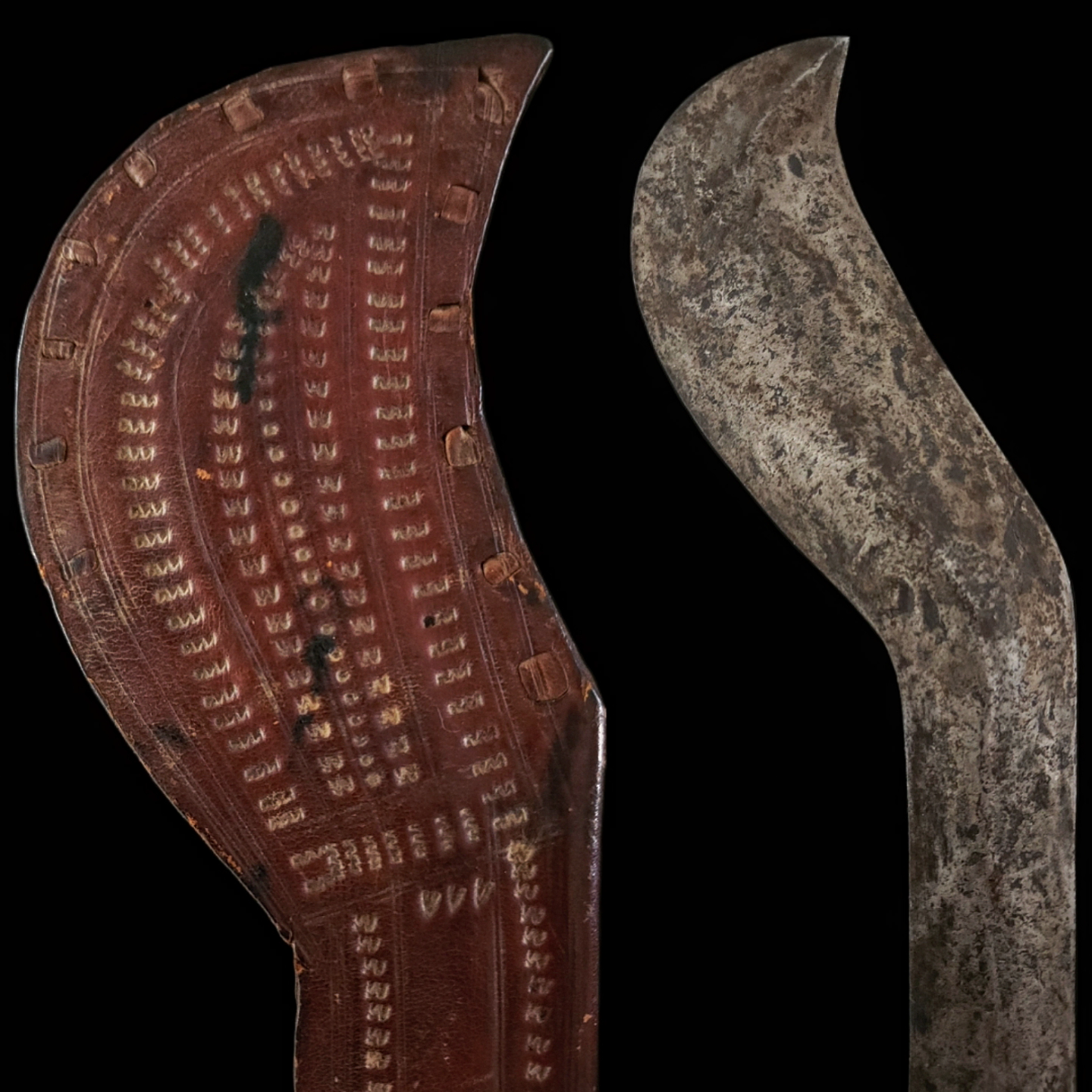 A Large Reverse Hook Beja Dagger