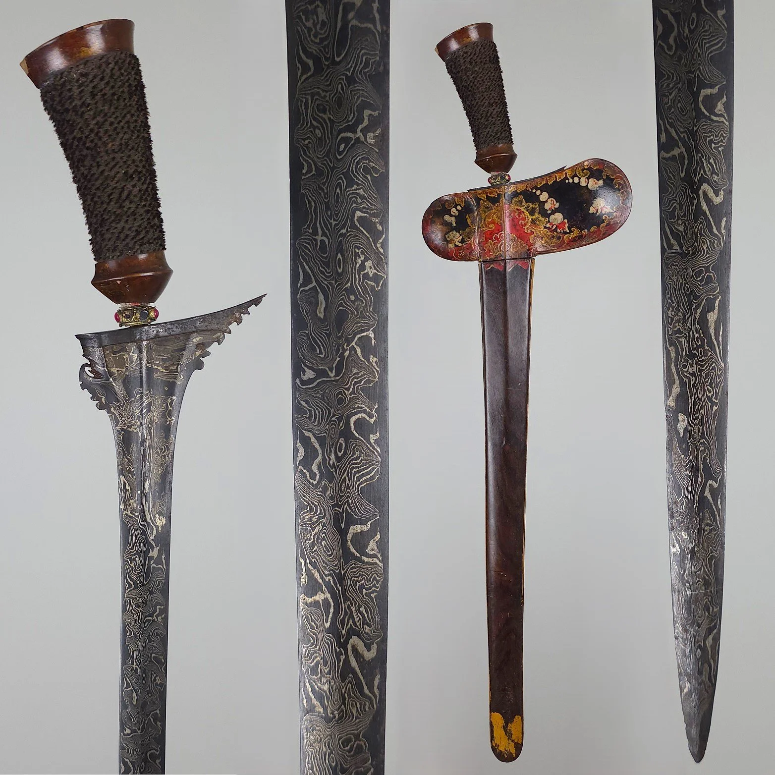 A Fine Lombok Painted Keris (Kris)