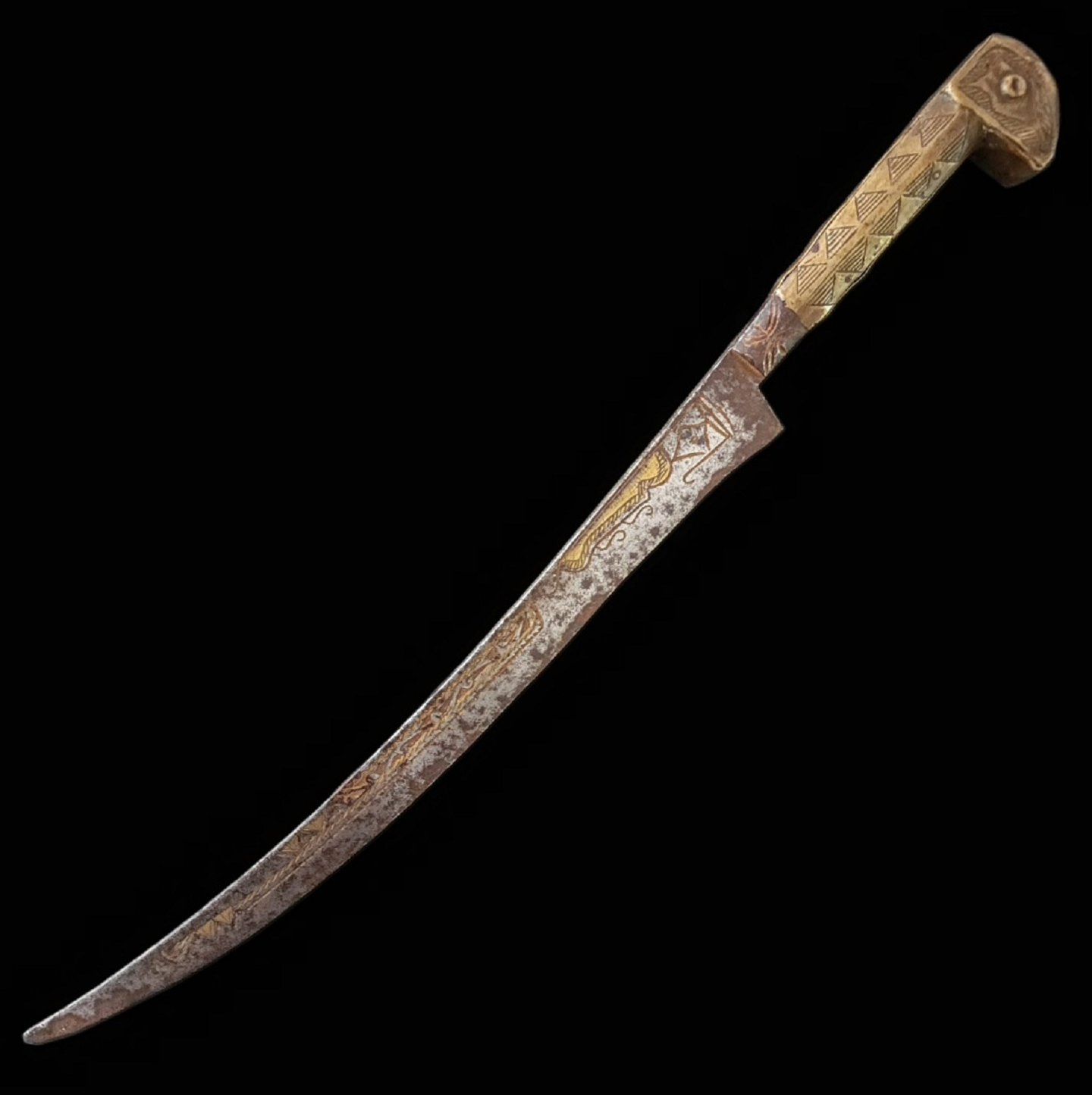 An Upcurving Kabyle Flyssa (Flissa) Knife