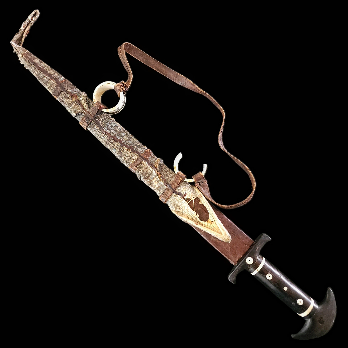 Nilotic Sudanese Crocodile Short Sword