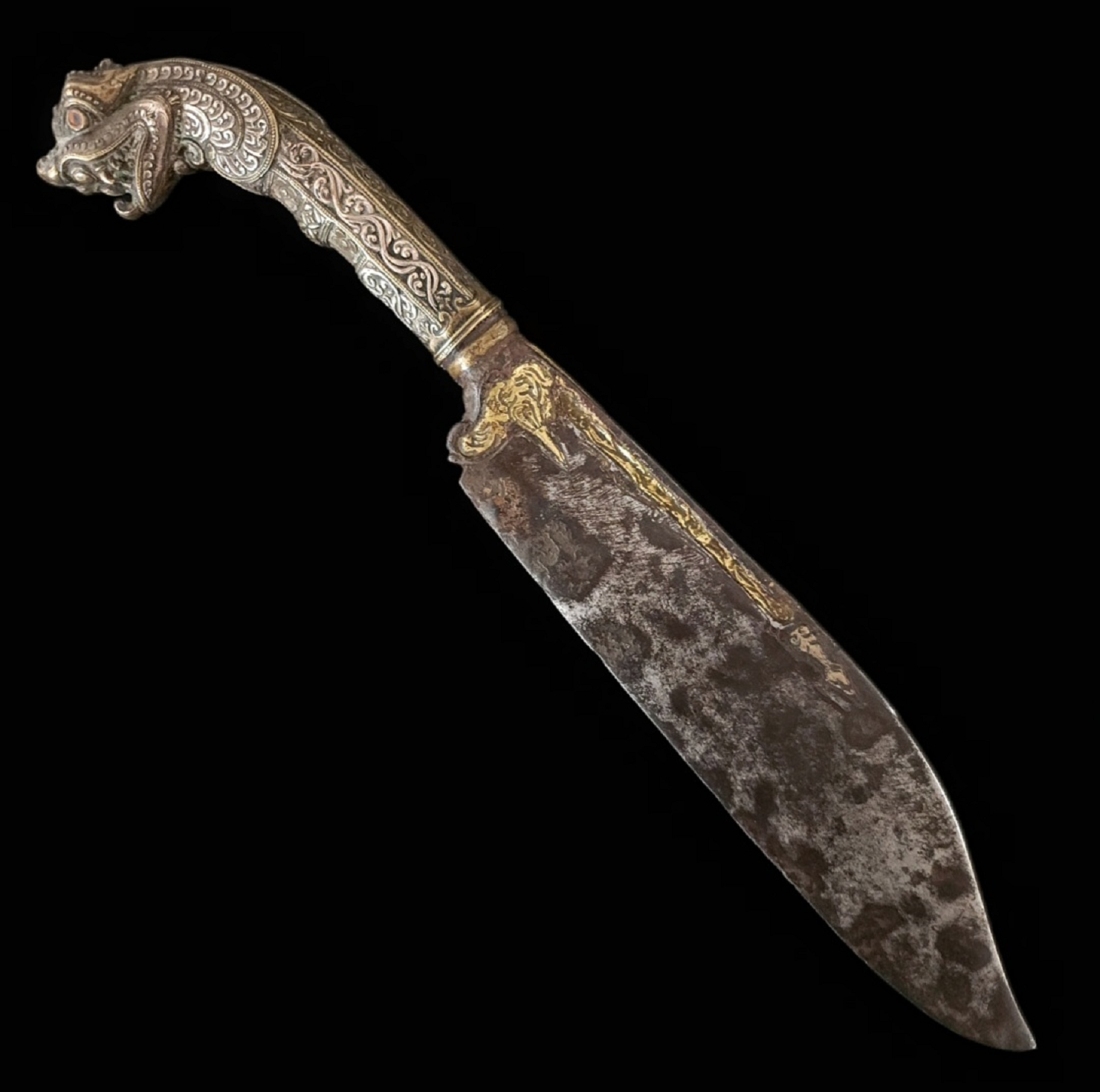 A Rare Sinhalese Kandyan Knife / Piha-Kaetta